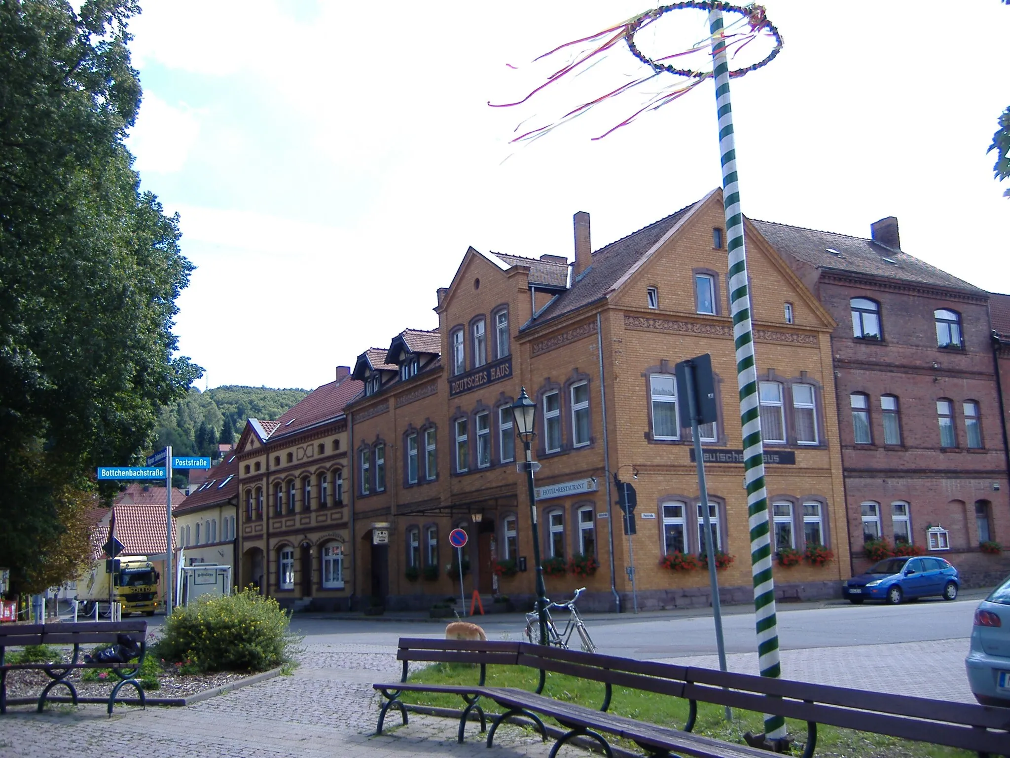 Photo showing: Hotel "Deutsches Haus" in Wippra (Sachsen-Anhalt)