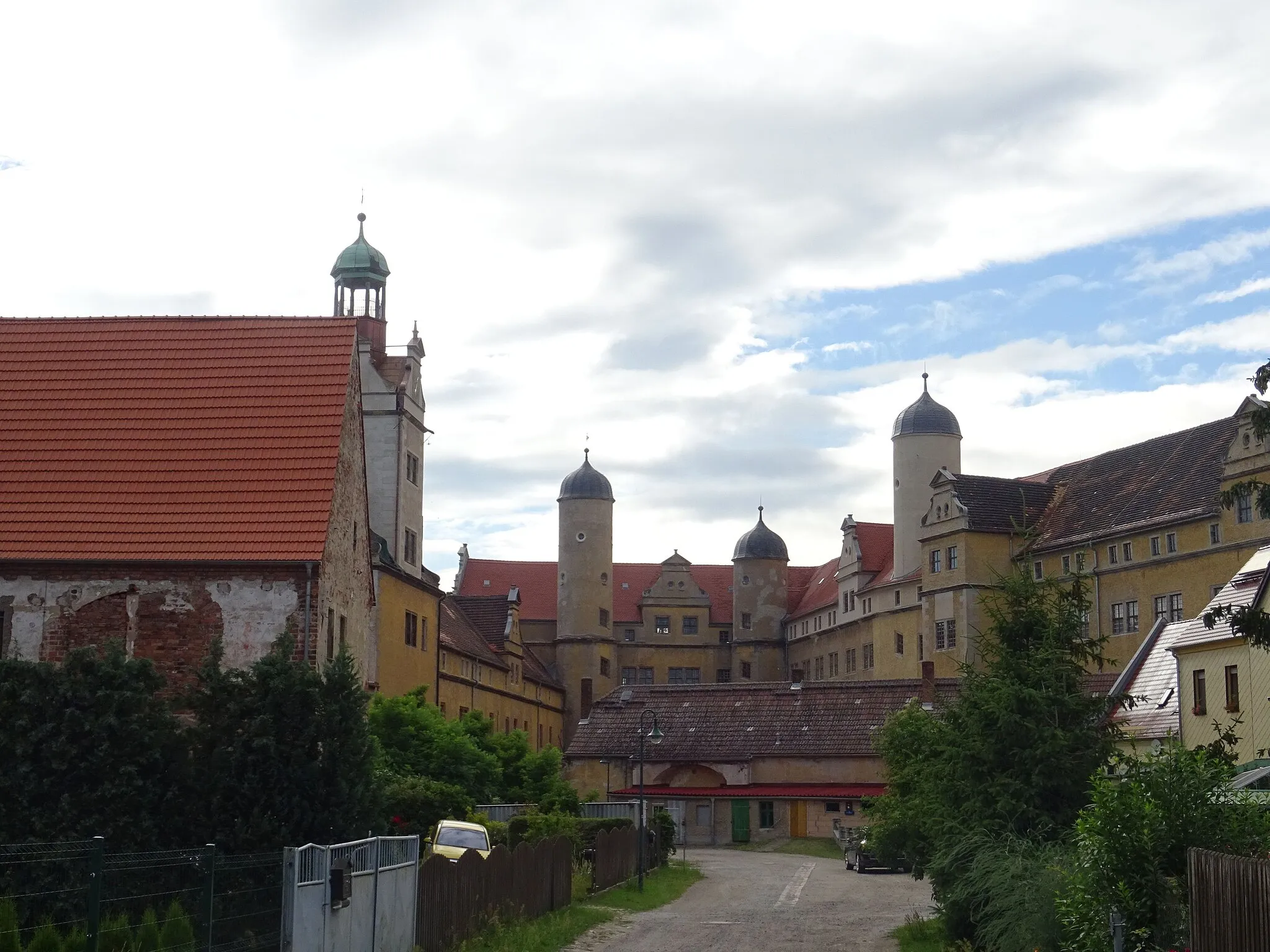 Photo showing: Schloss Lichtenburg in Prettin, Hofseite