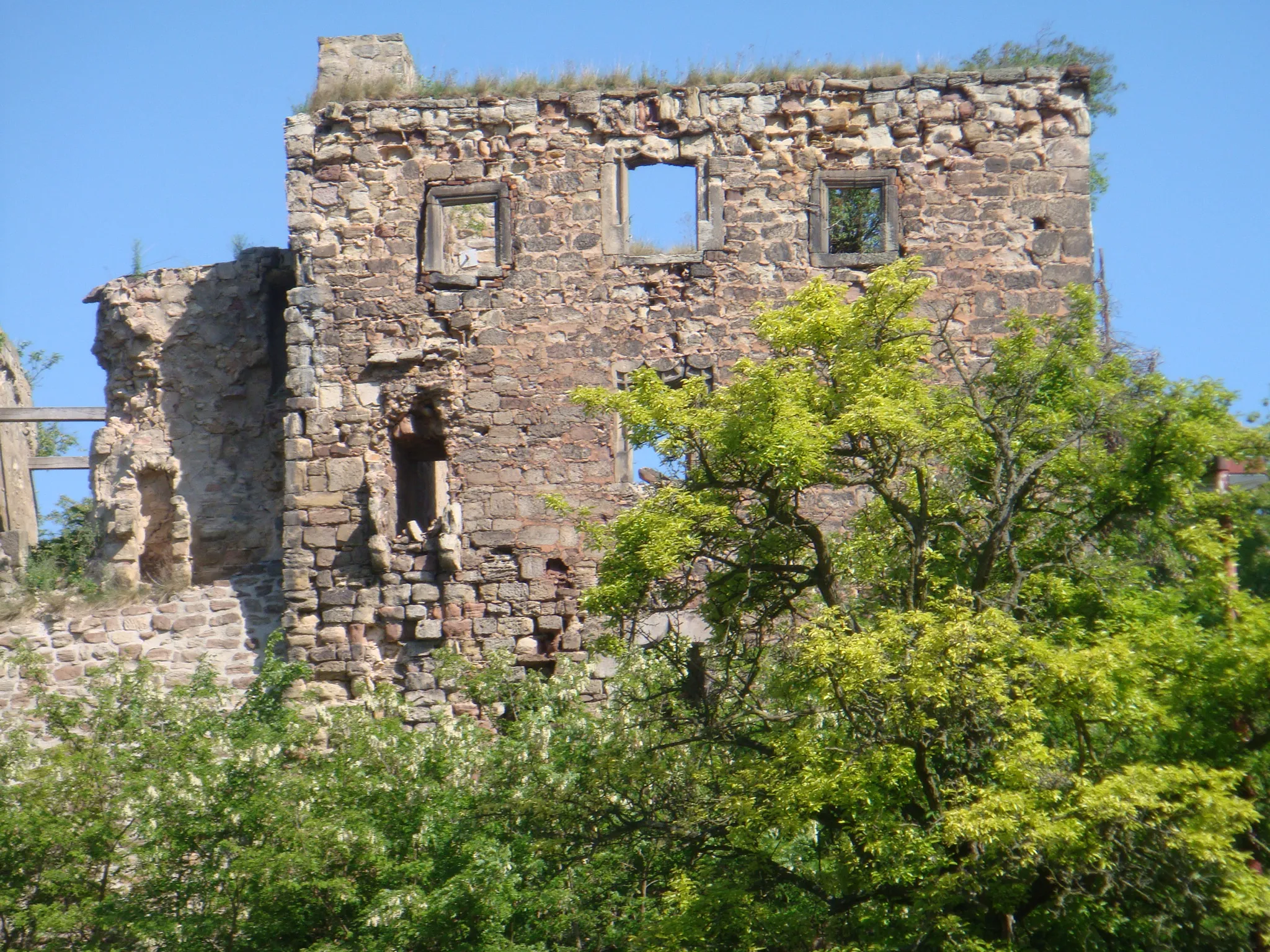 Photo showing: Ruine des alten Schlosses von Nebra aus dem 16. Jahrhundert