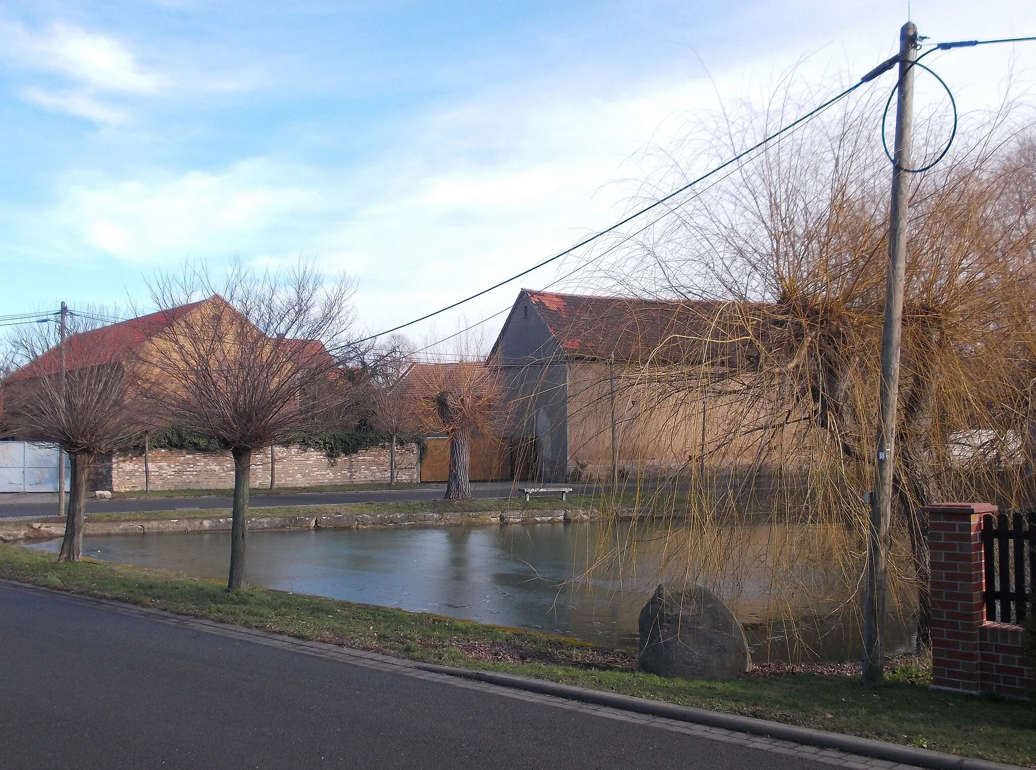 Photo showing: Pond in Zwebendorf-Droyßig (Landsberg, district: Saalekreis, Saxony-Anhalt)