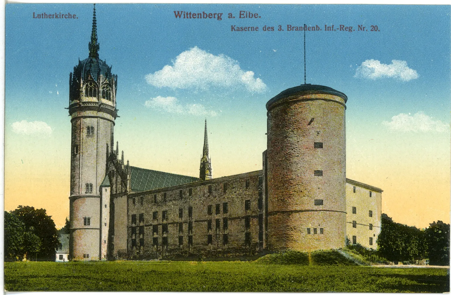 Photo showing: Wittenberg; Kaserne des 3. Brandenburgisches Infanterie-Regiments Nr. 20