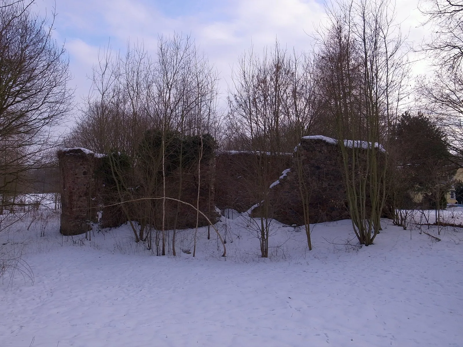 Photo showing: Jeßnitz, Salegaster Straße; Kirche (Ruine Salegast) Koordinaten: N51 40.530 E12 18.161