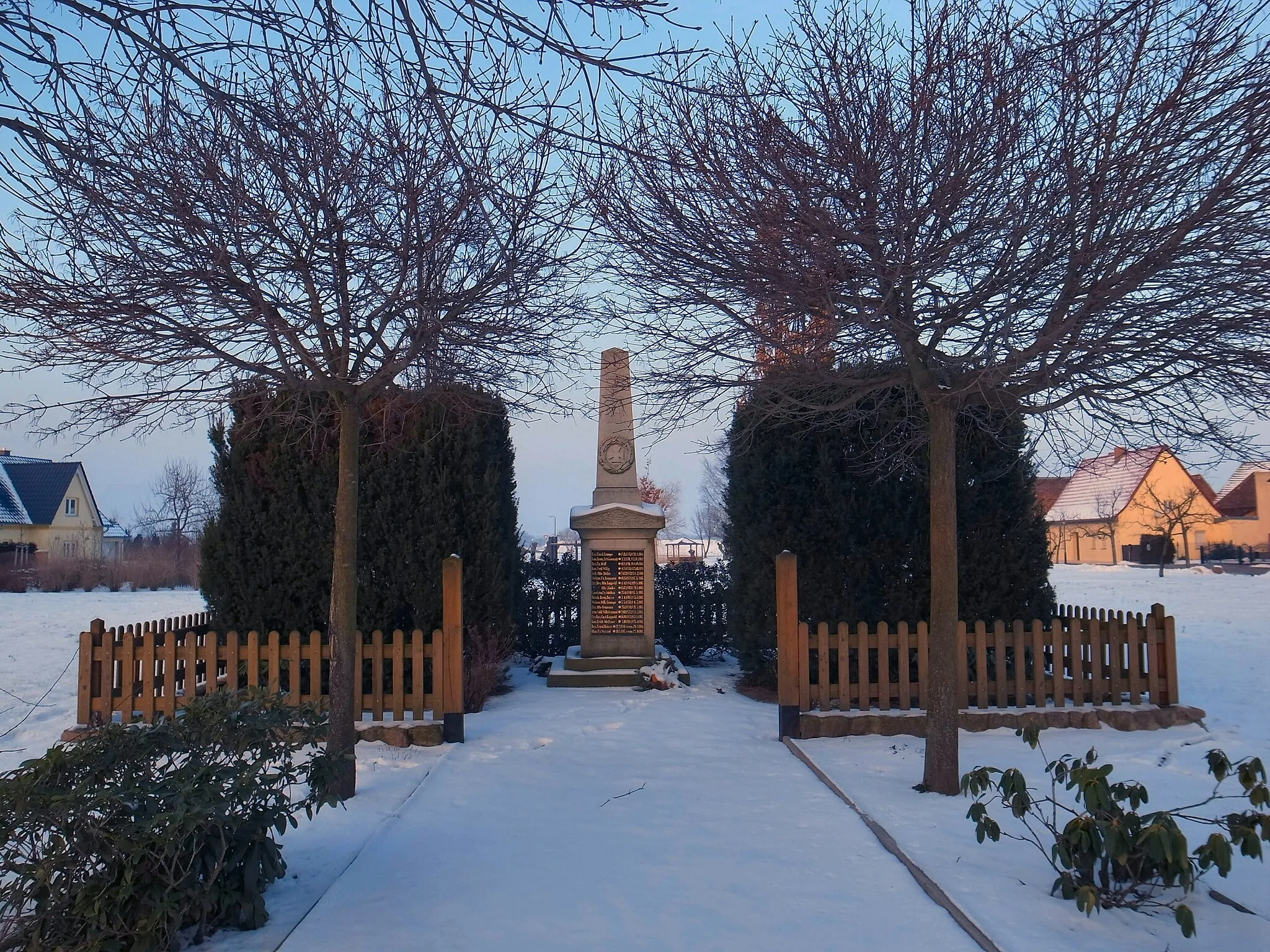 Photo showing: Gohrau,Kriegerstein,Gefallenendenkmal