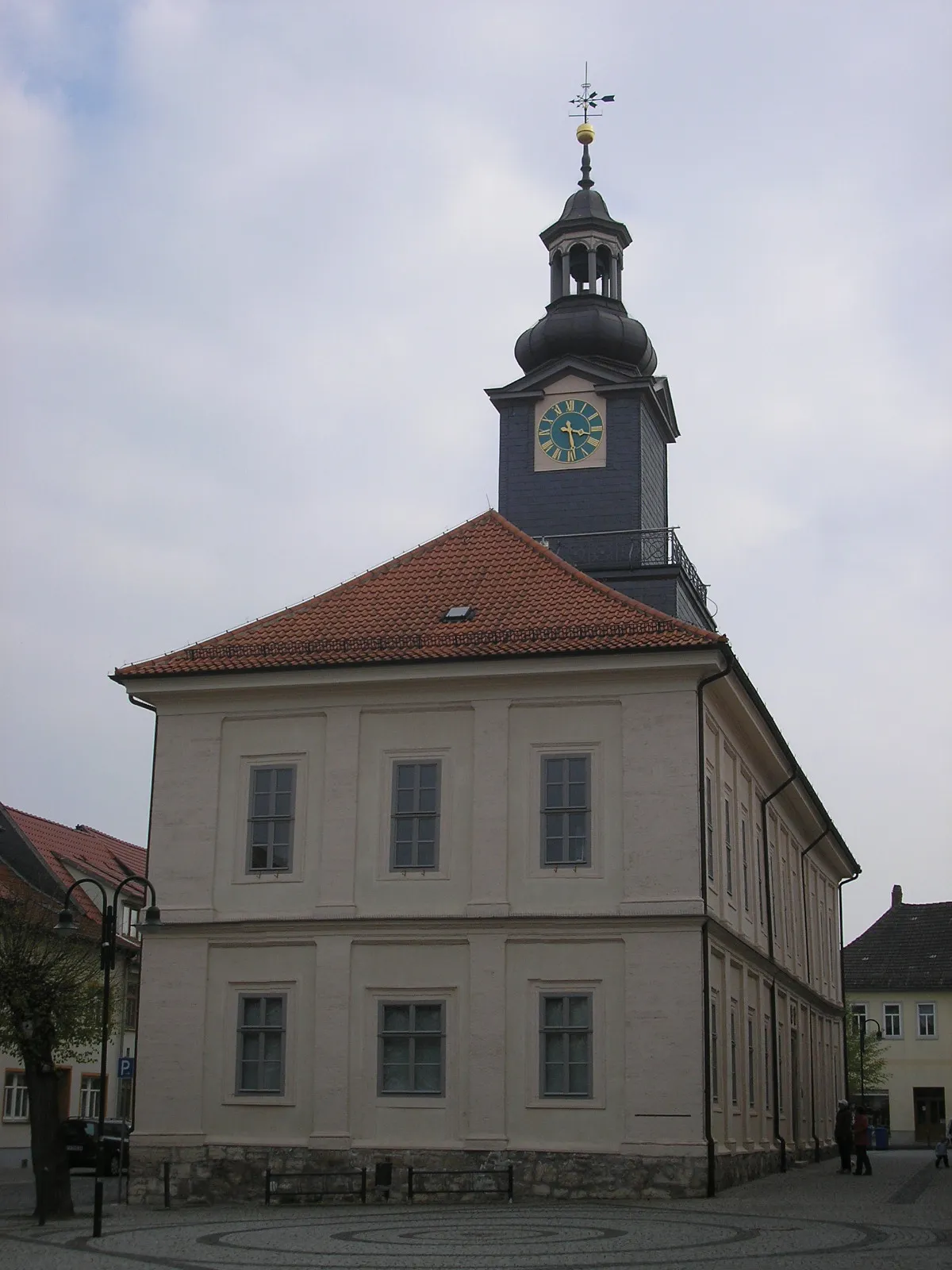 Photo showing: Das Rathaus von Greußen (Thüringen).