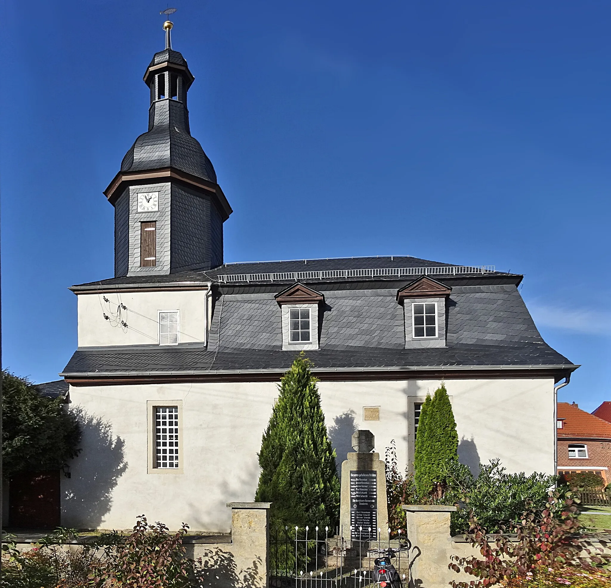 Photo showing: Dorfkirche Stiebritz von Süden