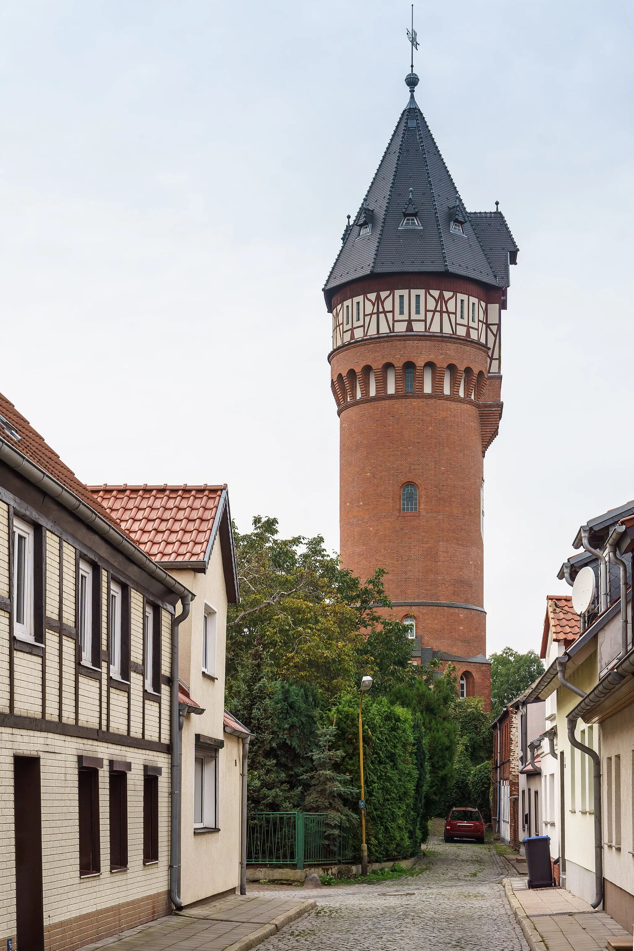 Photo showing: Wasserturm am Weinberg in Burg (bei Magdeburg)