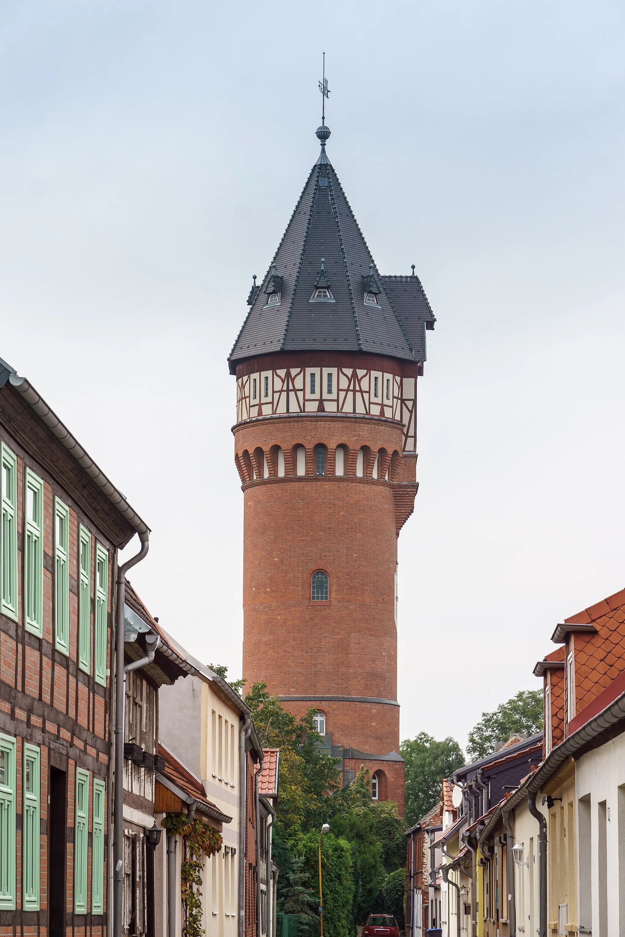 Photo showing: Wasserturm am Weinberg in Burg (bei Magdeburg)