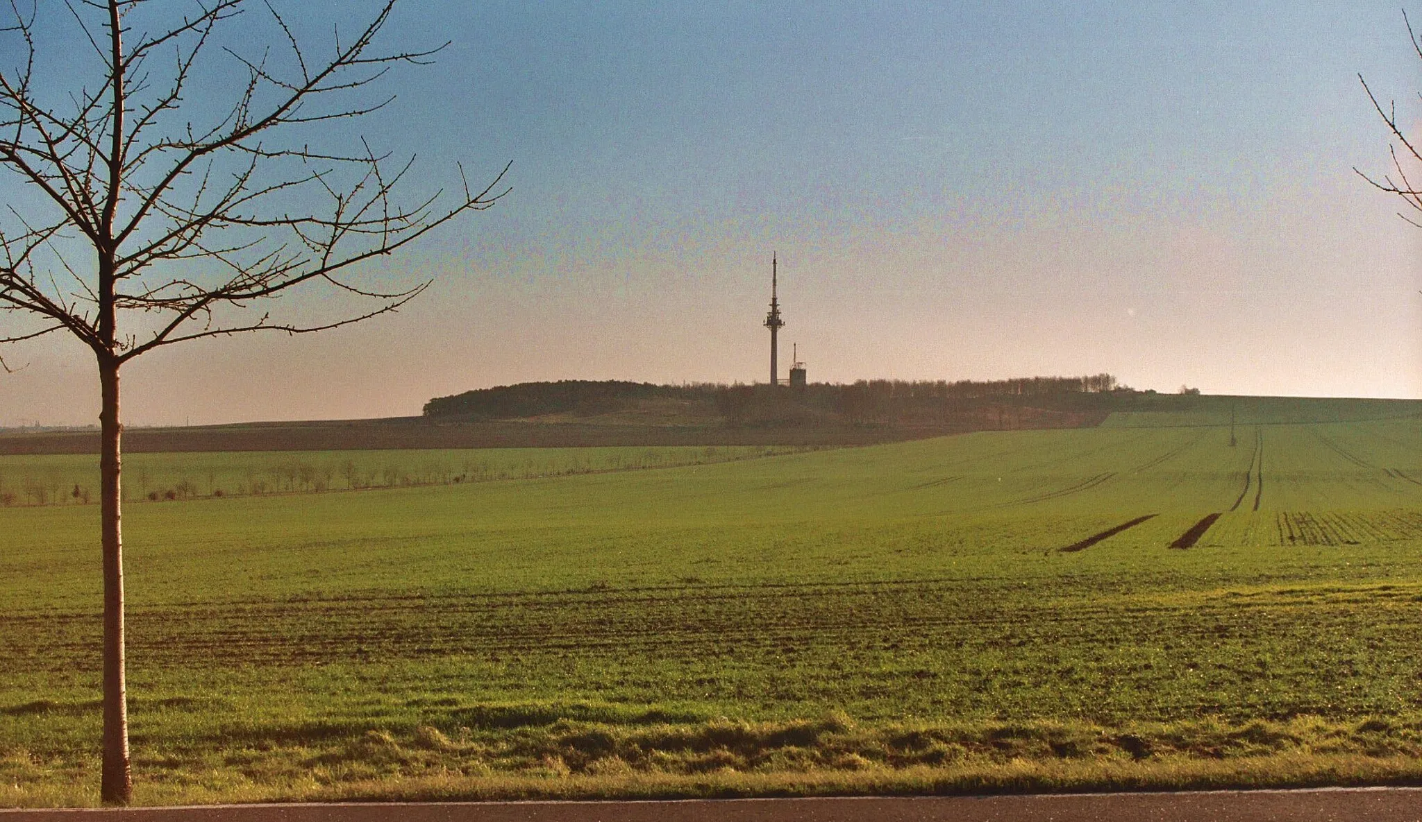 Photo showing: Sohlen (Magdeburg), view to the Frose Mountain