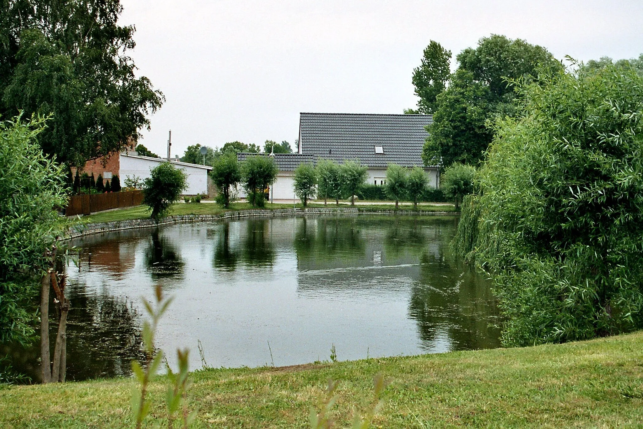 Photo showing: Cörmigk (Könnern), the lower village pond