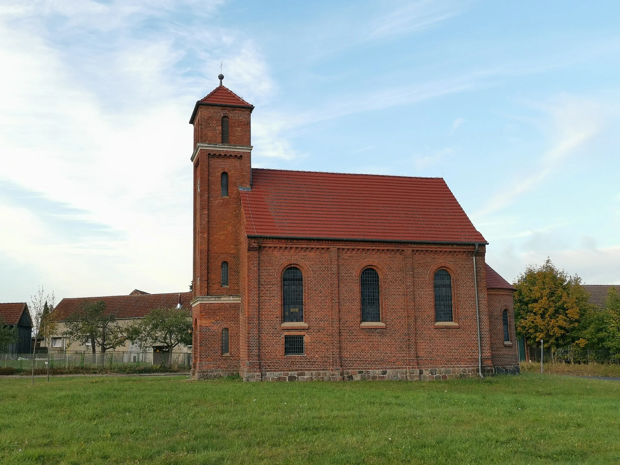 Photo showing: Denkmalgeschützte Kirche in Mützdorf, Wiesenburg/Mark