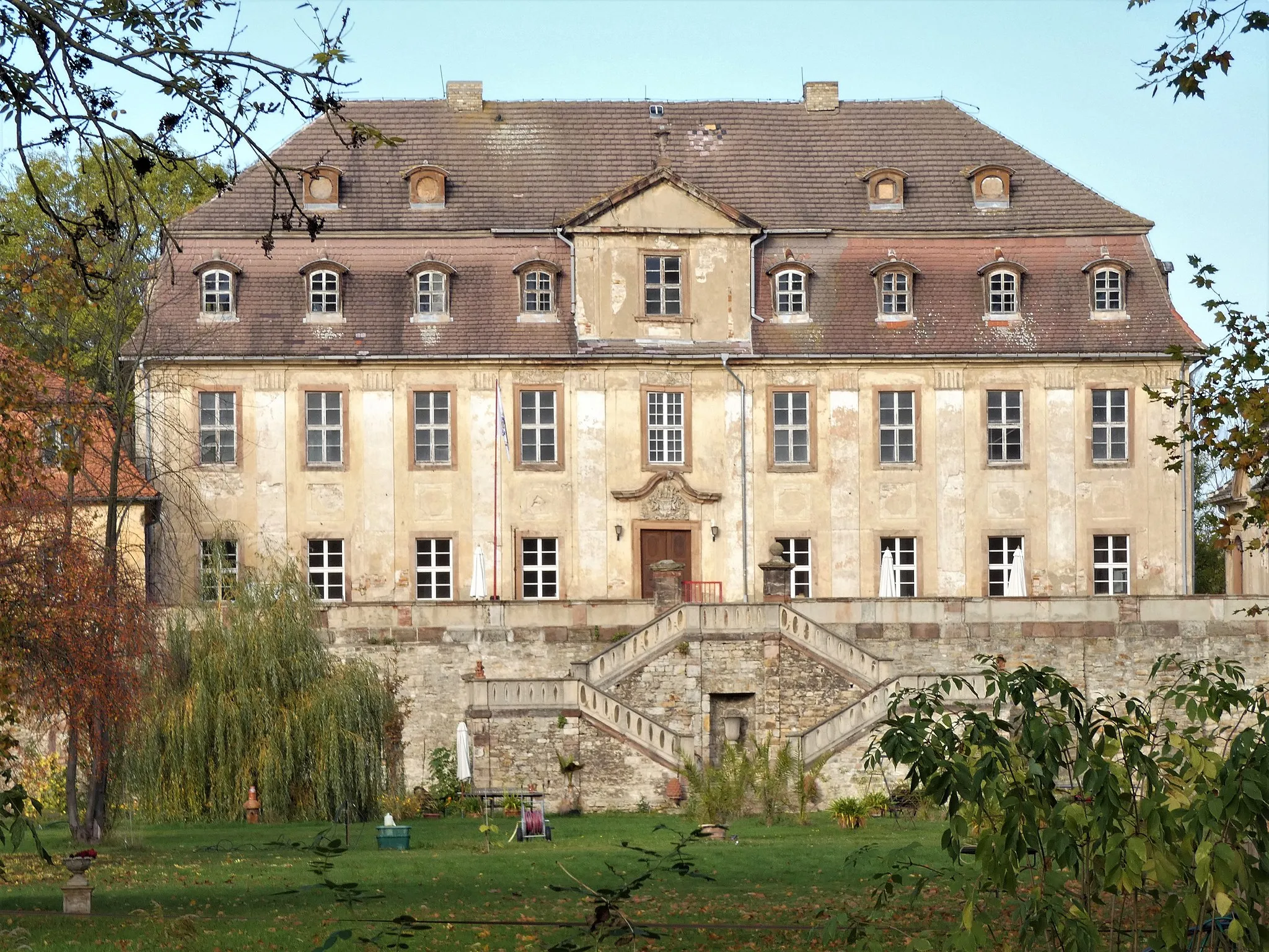 Photo showing: Schloss Bündorf, Bündorf (Schkopau)