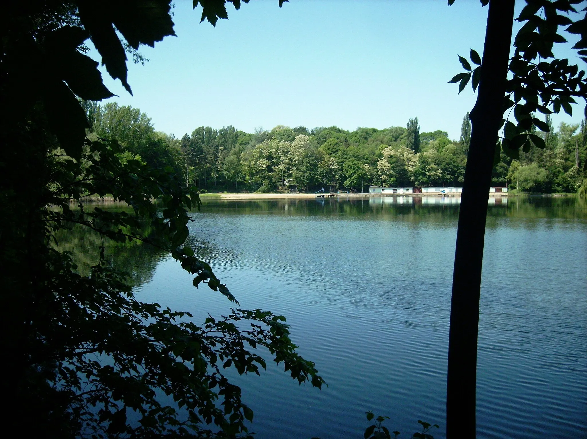 Photo showing: Lake Auensee near Granschütz (Hohenmölsen, district of Burgenlandkreis, Saxony-Anhalt)