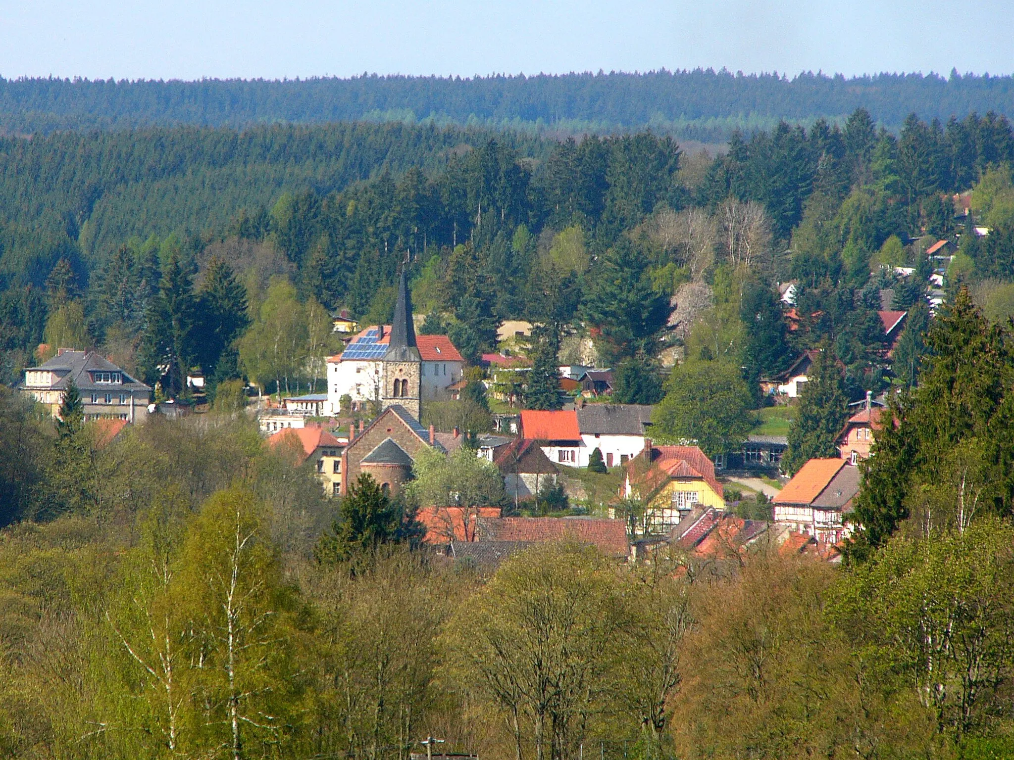 Photo showing: Güntersberge vom Osten aus gesehen.