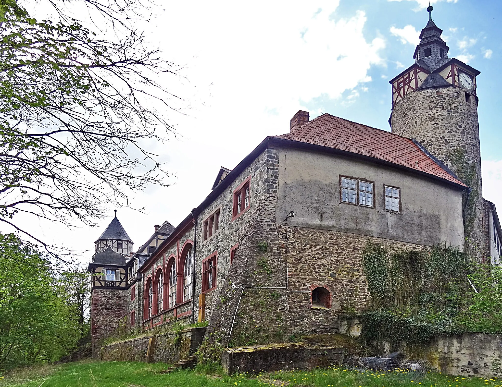 Photo showing: Schloß Rammelburg (Mansfeld) von Osten