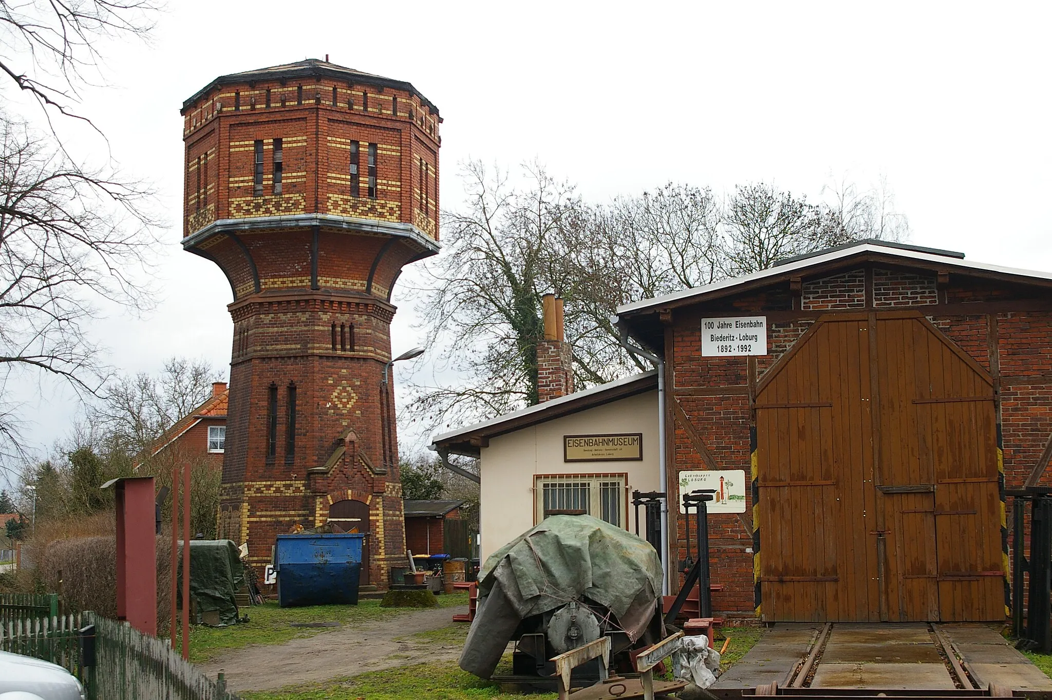 Photo showing: Wasserturm am Bahnhof Loburg