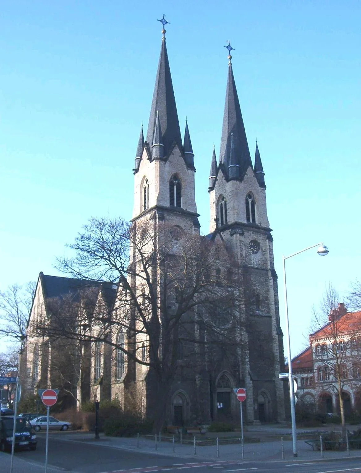 Photo showing: Ambrosiuskirche in Magdeburg, am 24.3.2005 selbst aufgenommen, erteilte Lizenz: GNU-FDL