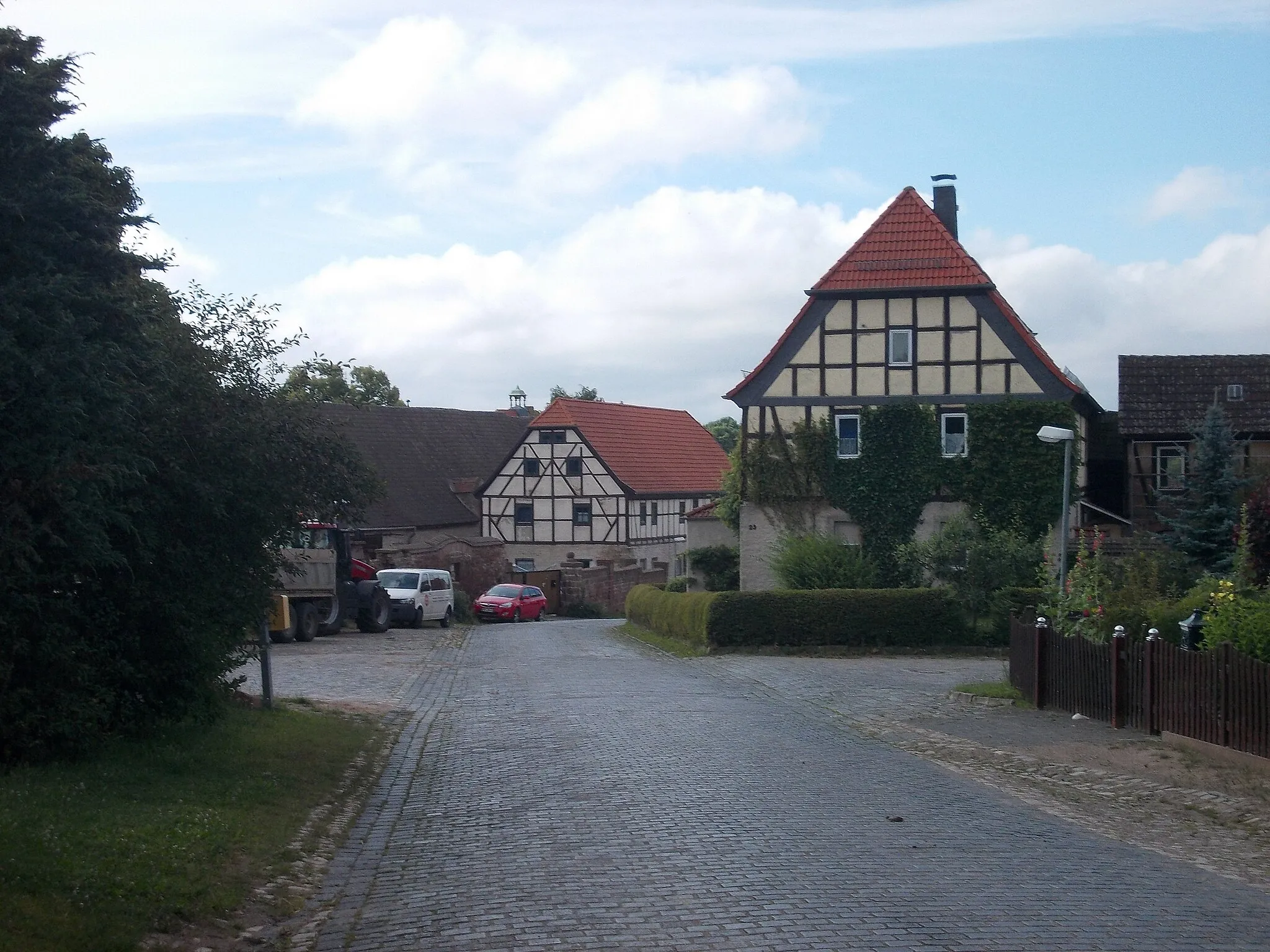 Photo showing: Half-timbered houses in Klosterrode (Blankenheim, Mansfeld-Südharz district, Saxony-Anhalt)