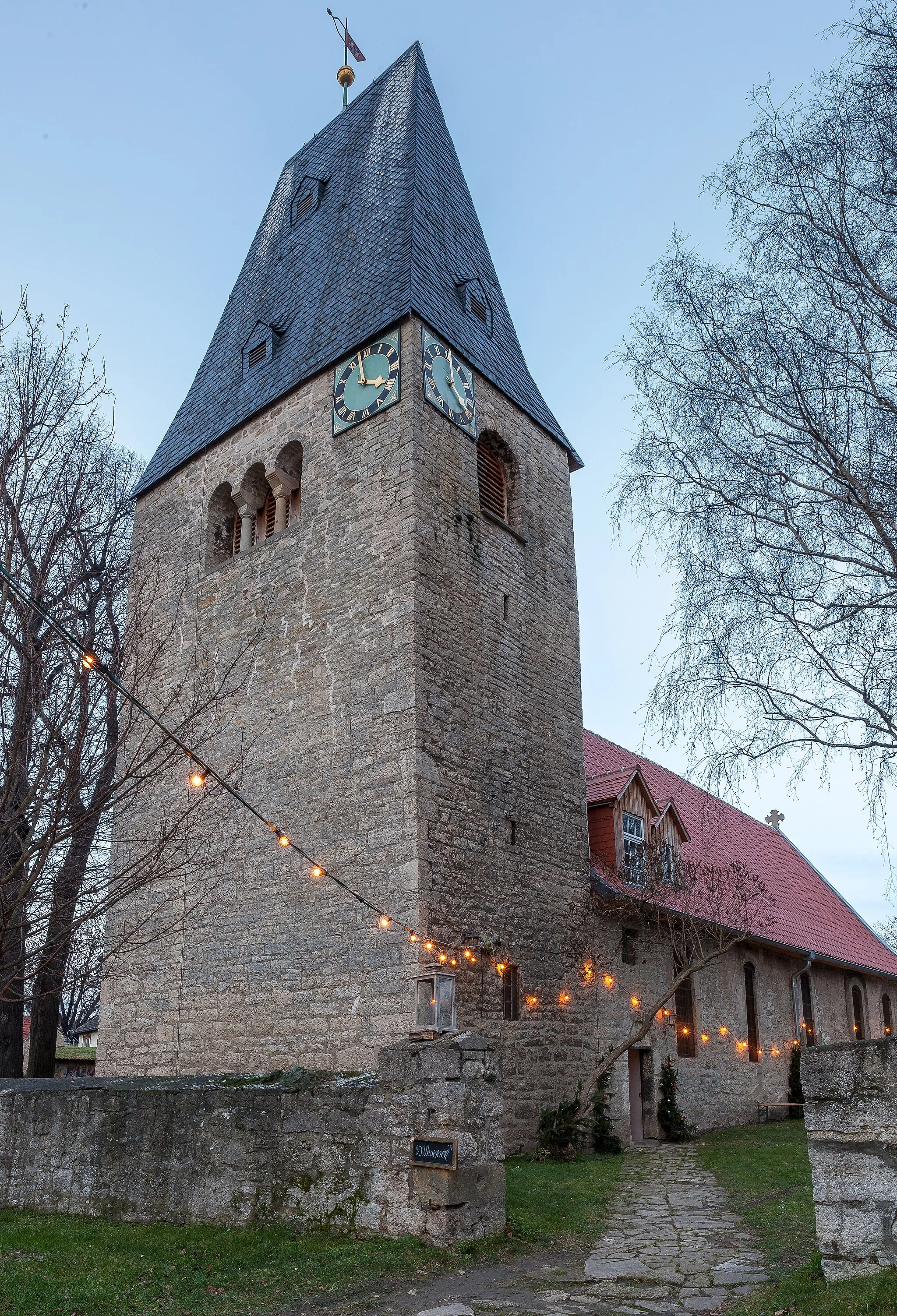 Photo showing: St. Valentin (14. Jh.), Deesdorf, Sachsen-Anhalt,  Dezember 2015
