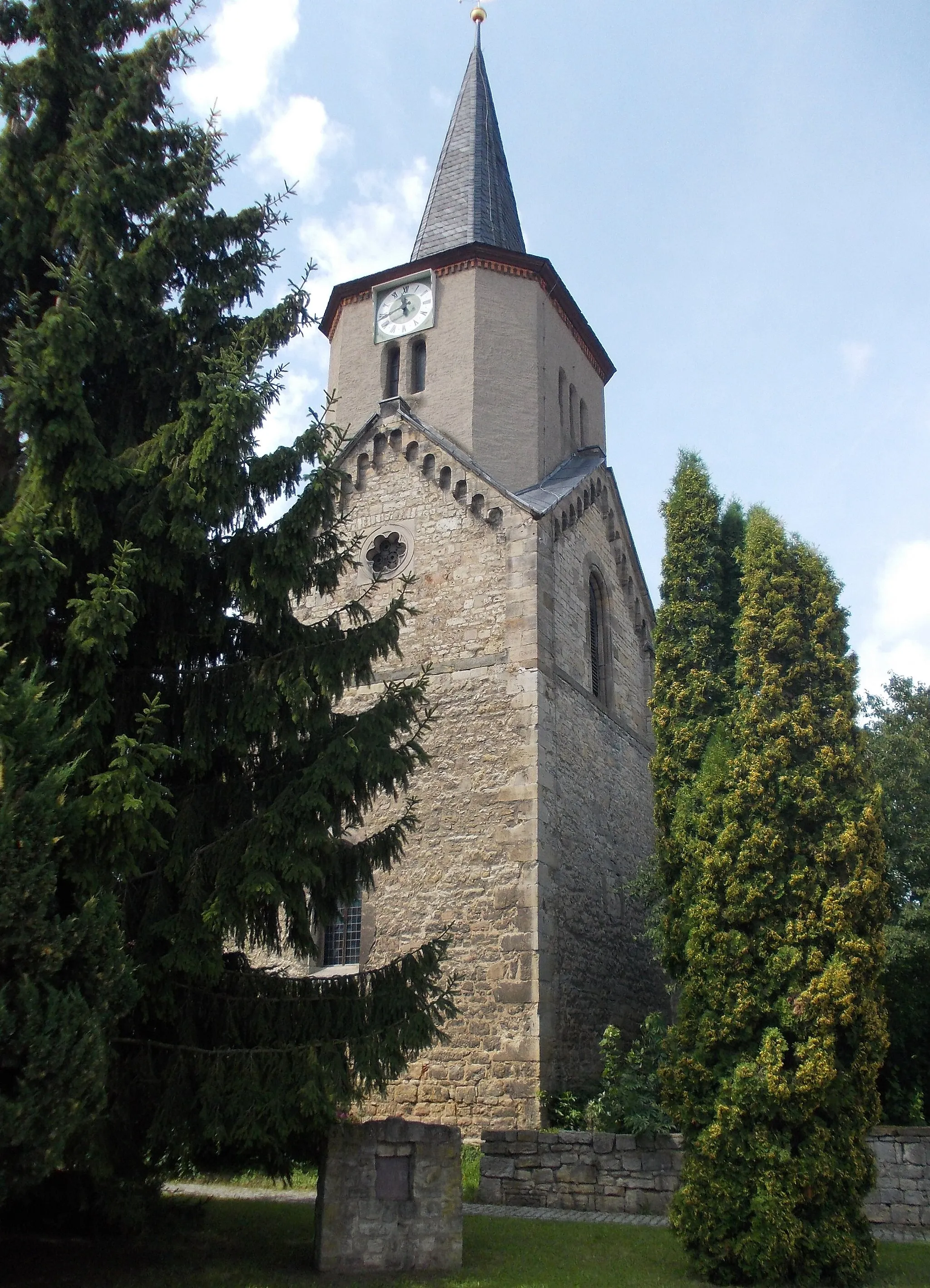 Photo showing: St. Wigbert's church in Lissdorf (Eckartsberga, district: Burgenlandkreis, Saxony-Anhalt)