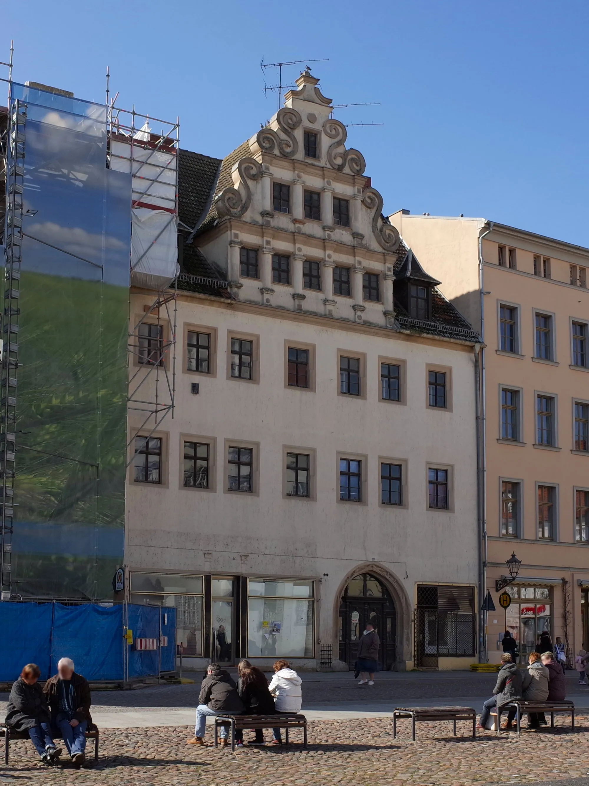 Photo showing: Lutherstadt Wittenberg, Markt 23 (Kulturdenkmal im Denkmalverzeichniss Sachsen-Anhalt, Erfassungsnummer: 094 35964 000 000 000 000 [1])