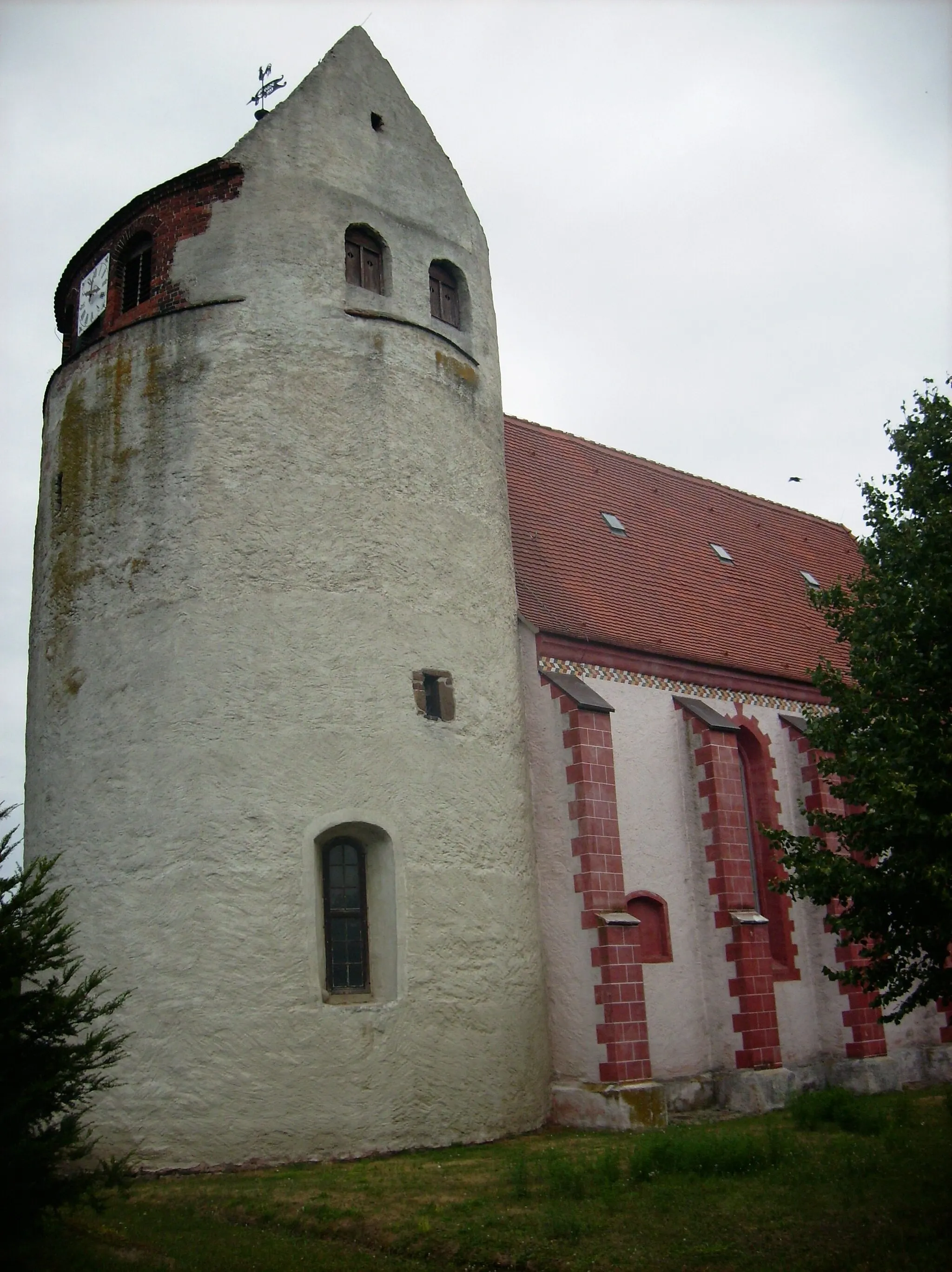 Photo showing: Church of the village of Kölsa (Wiedemar, Nordsachsen district, Saxony)