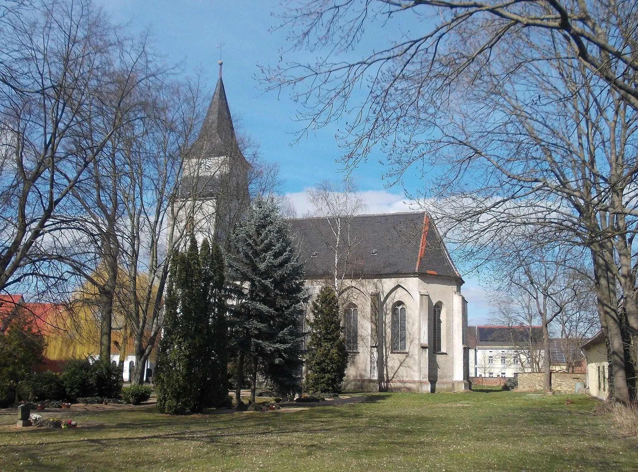 Photo showing: Brinnis church (Schönwölkau, Nordsachsen district, Saxony)