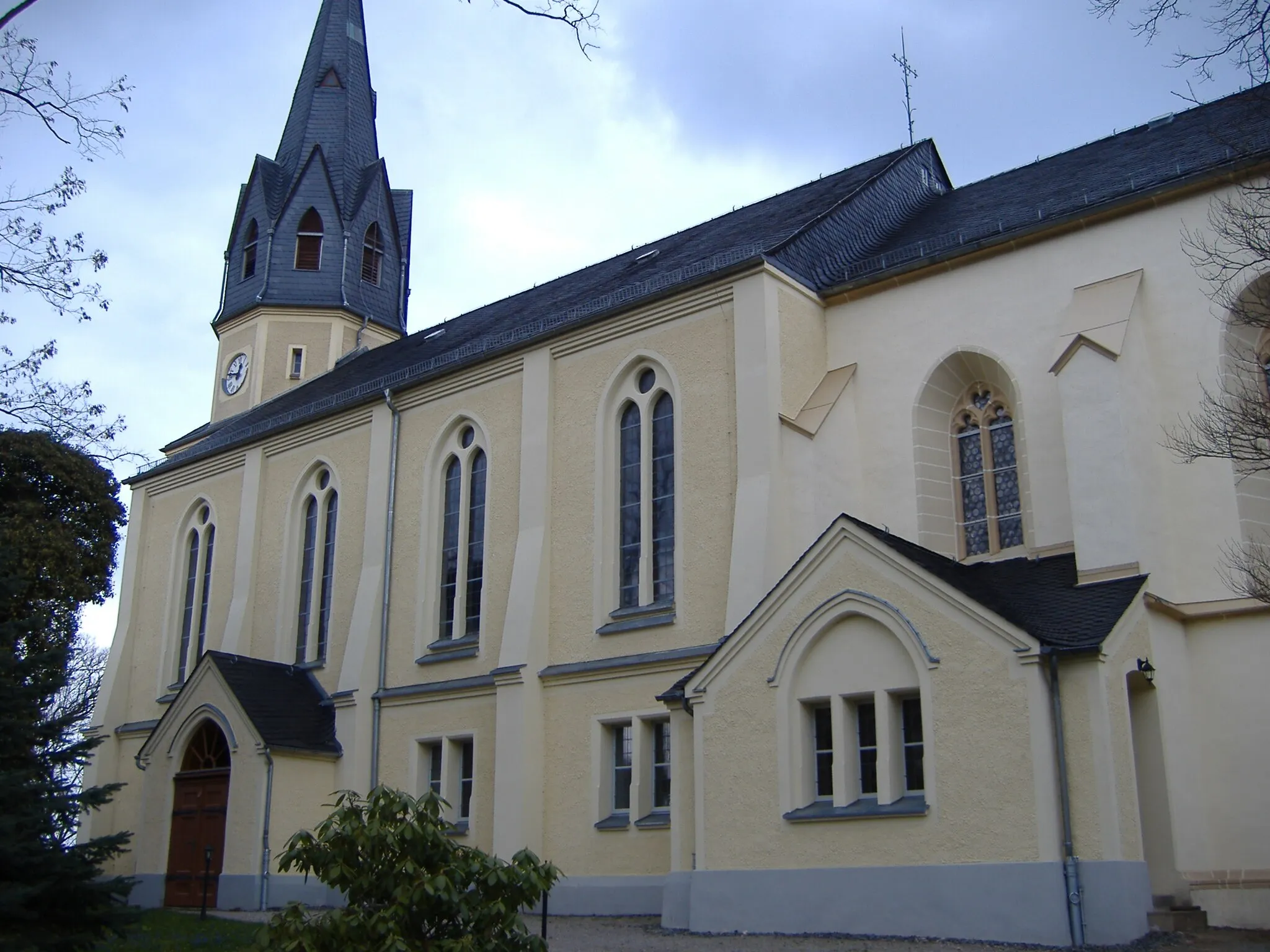 Photo showing: Church in Beiersdorf (Saxony, Germany)