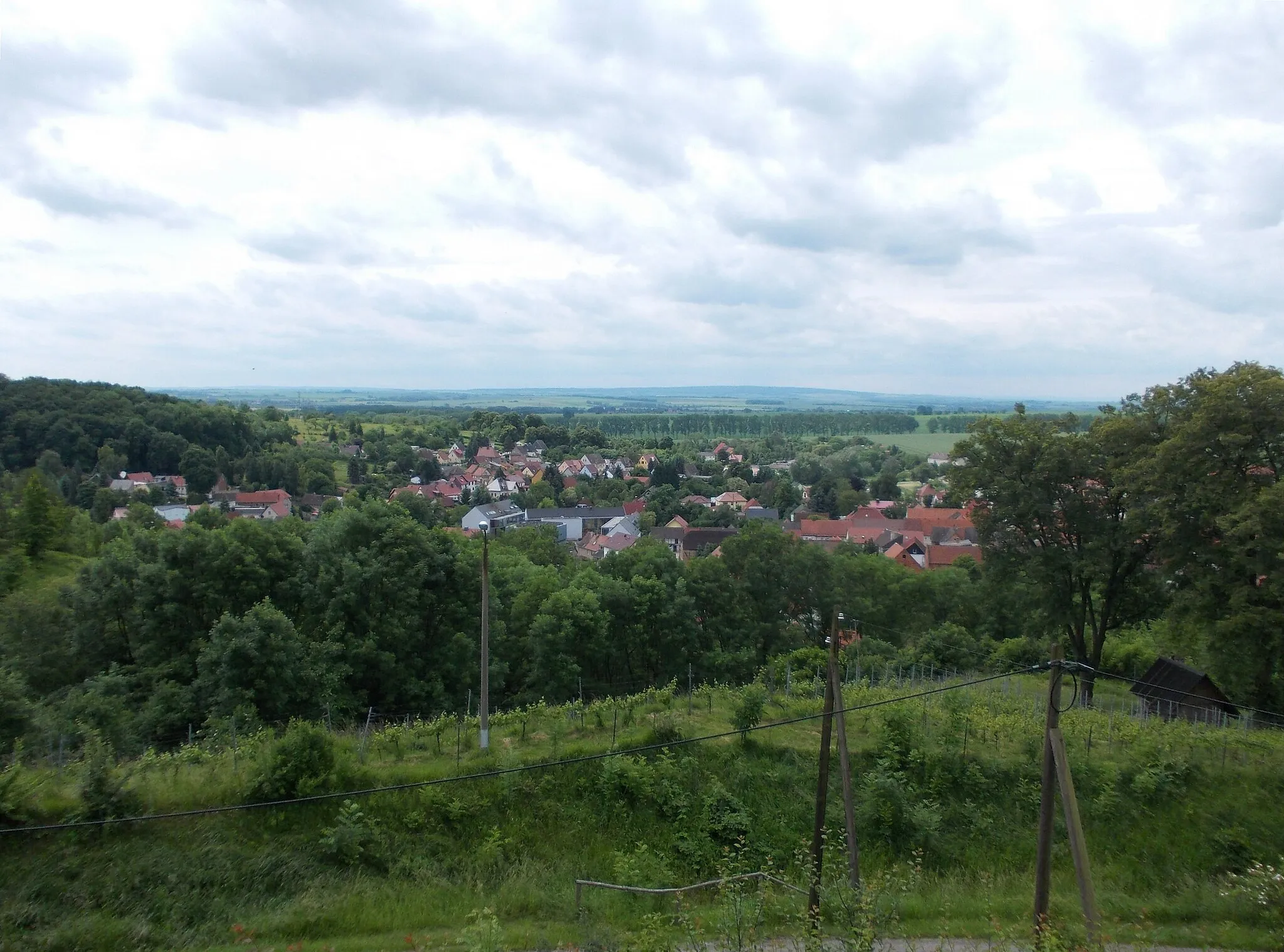 Photo showing: View of Rastenberg (Sömmerda district, Thuringia) from the "Fox Tower" vantage point