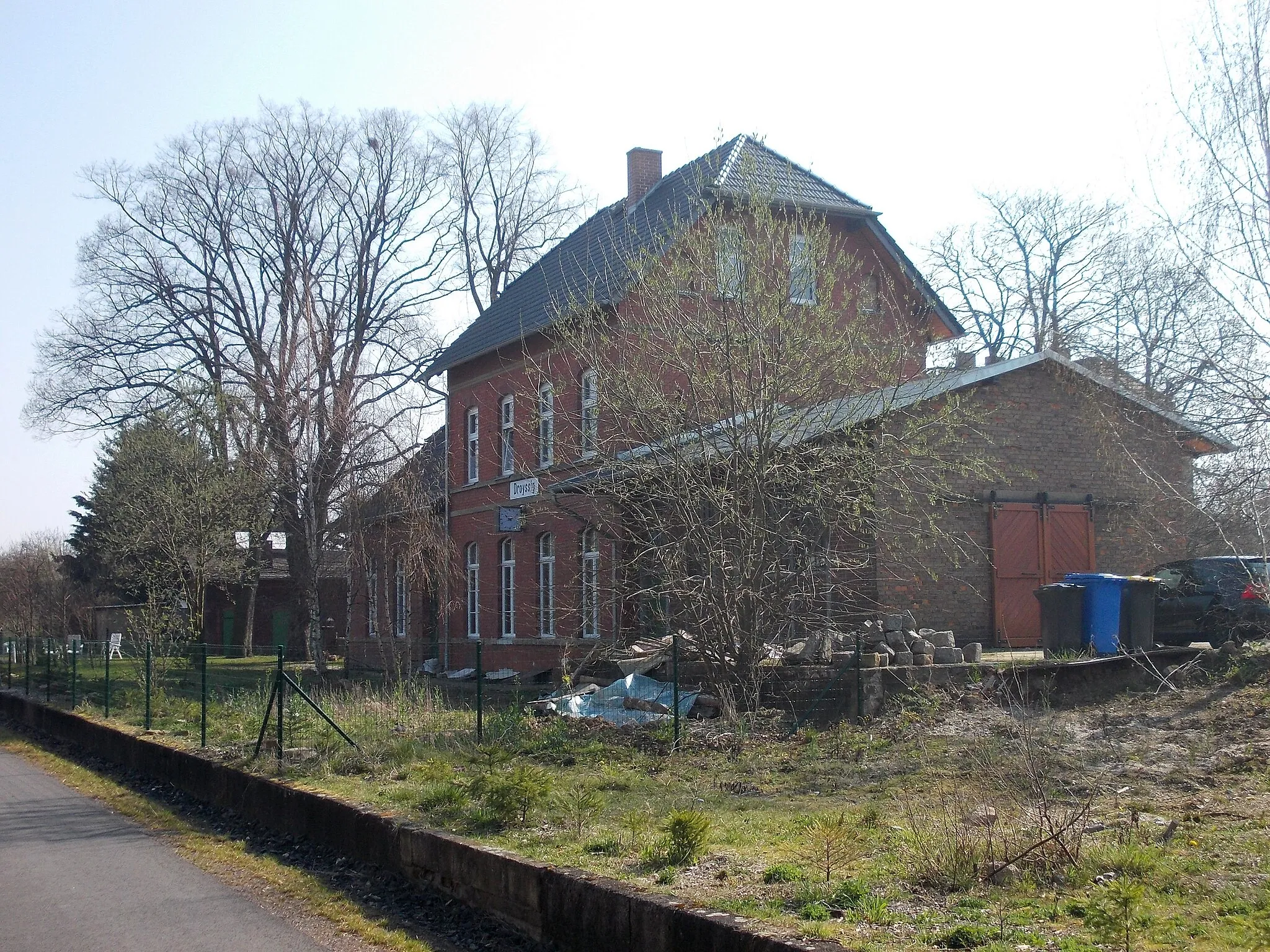 Photo showing: Former train station of Droyssig (district: Burgenlandkreis, Saxony-Anhalt)