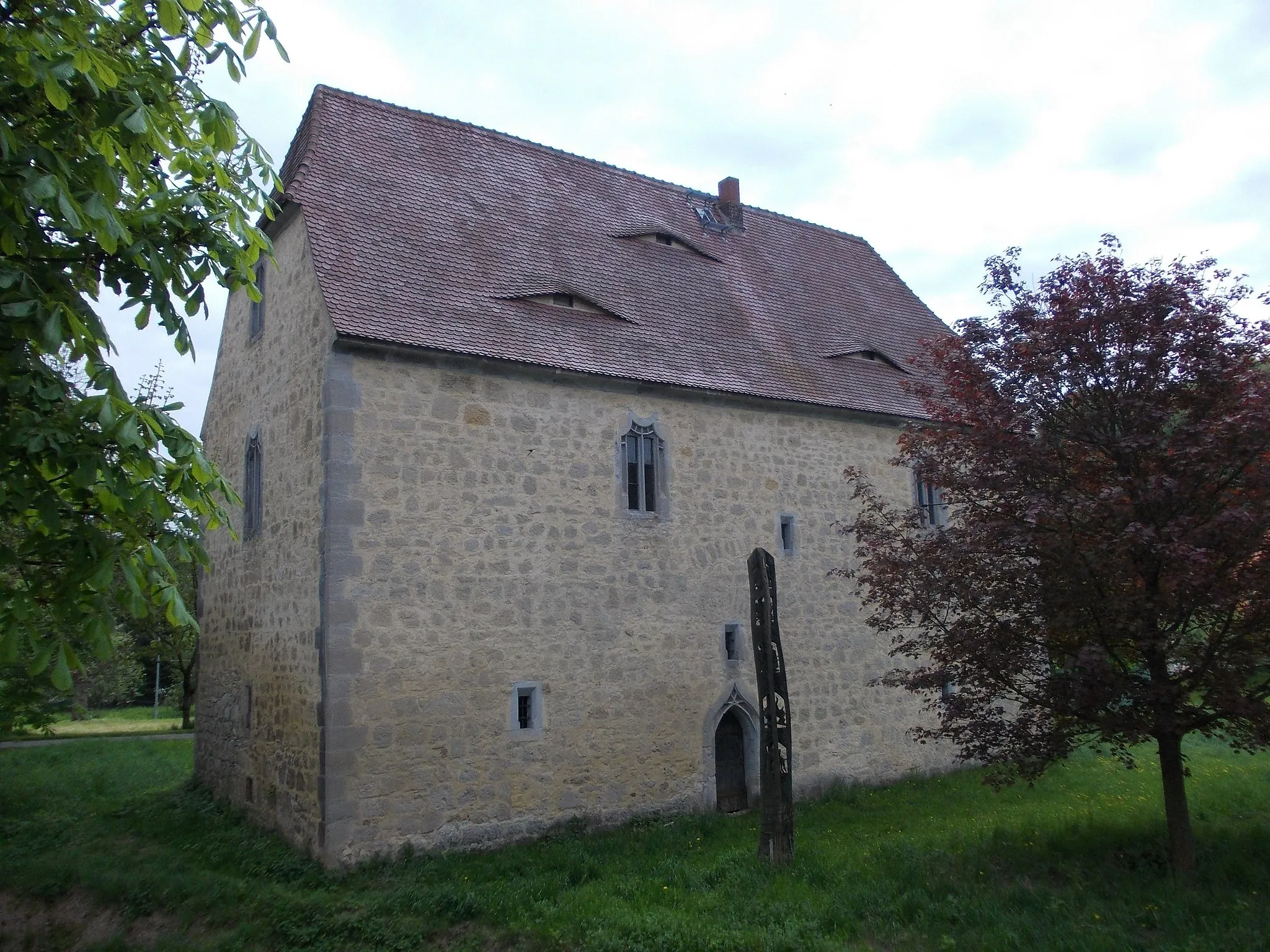 Photo showing: The Gothic House of Burghessler (An der Poststrasse, district: Burgenlandkreis, Saxony-Anhalt)