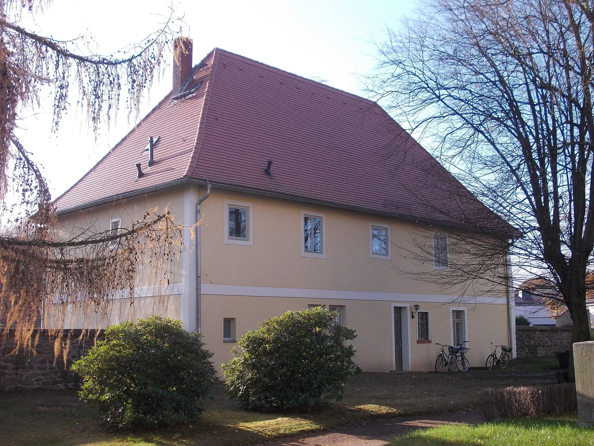 Photo showing: Rectory in Pomssen (Parthenstein, Leipzig district, Saxony)