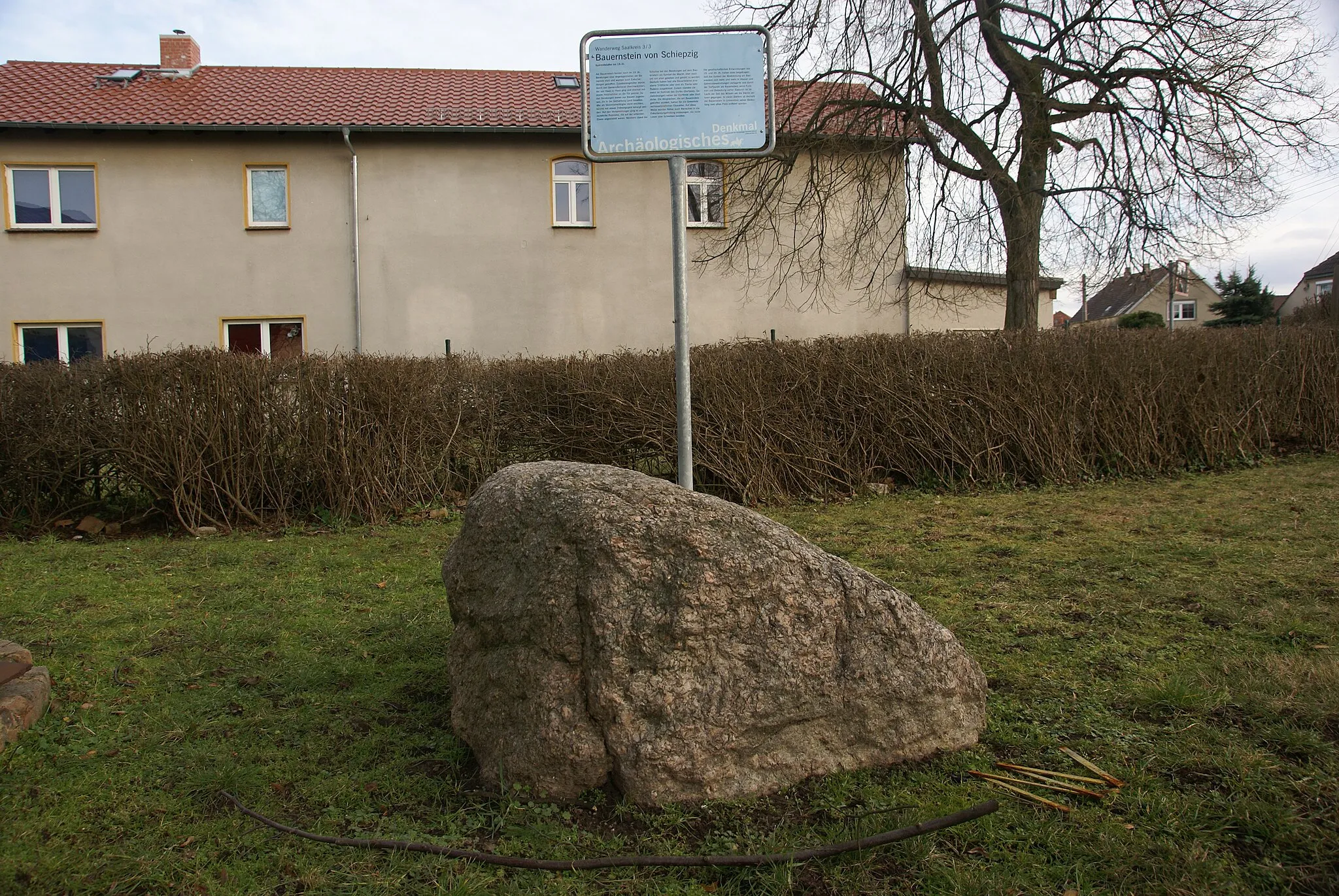 Photo showing: Ansicht des Bauernsteins bei Schiepzig