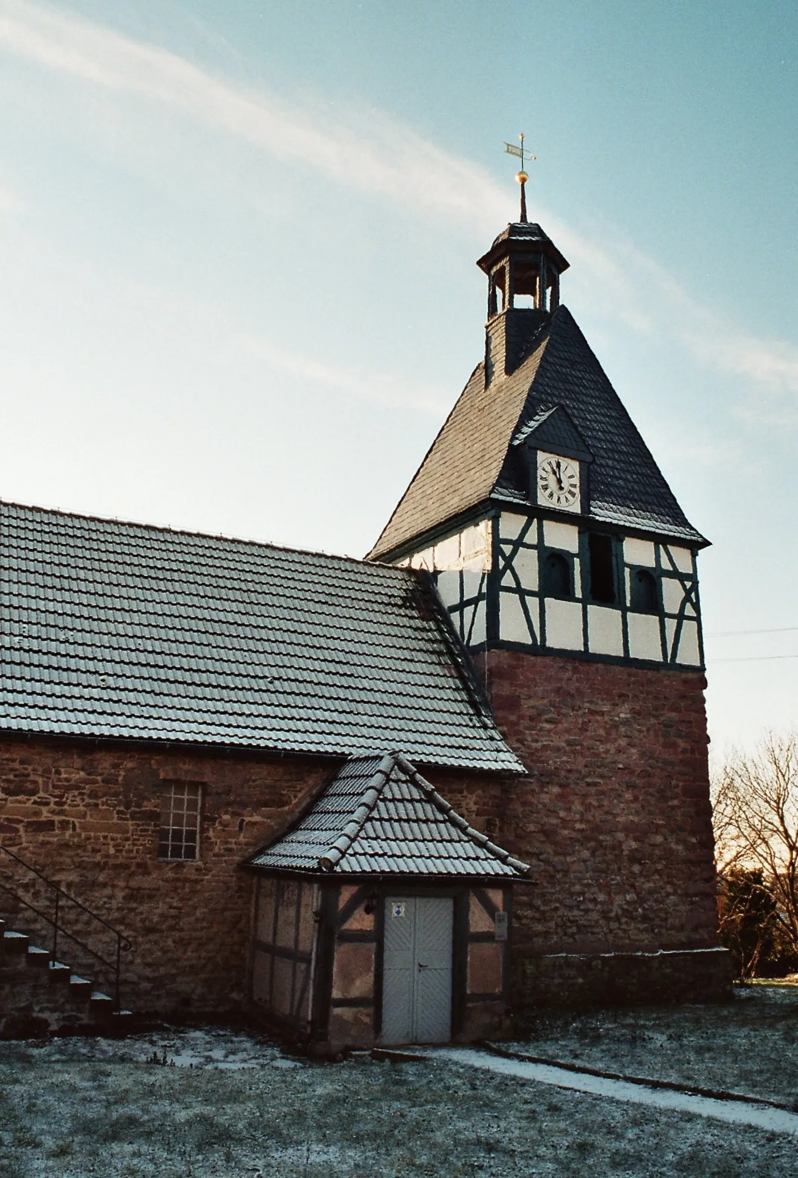 Photo showing: Liedersdorf (Allstedt), the village church St. Cyriacus