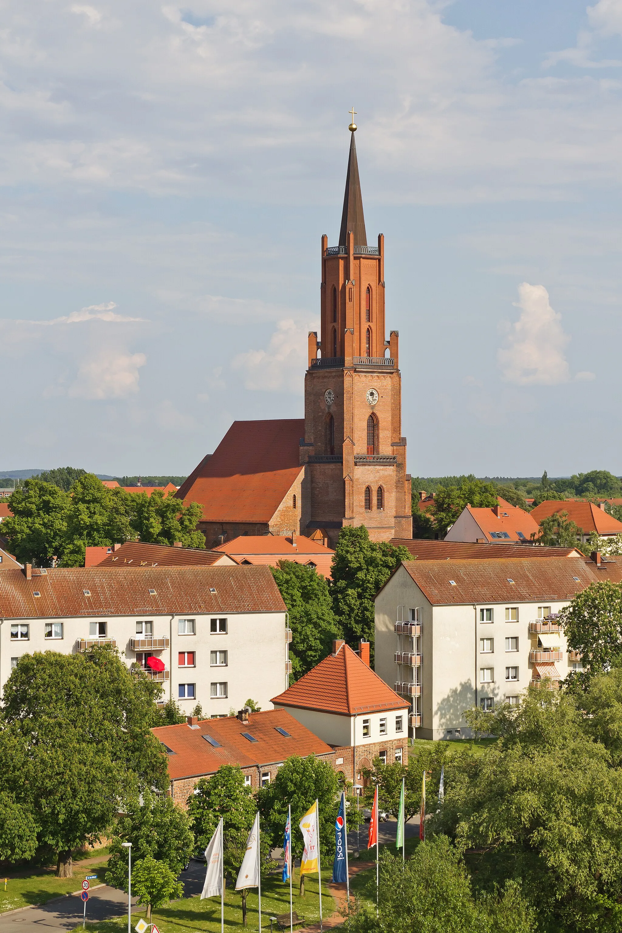 Photo showing: Rathenow, Brandenburg, Germany: view from the balcony of the former warehouse