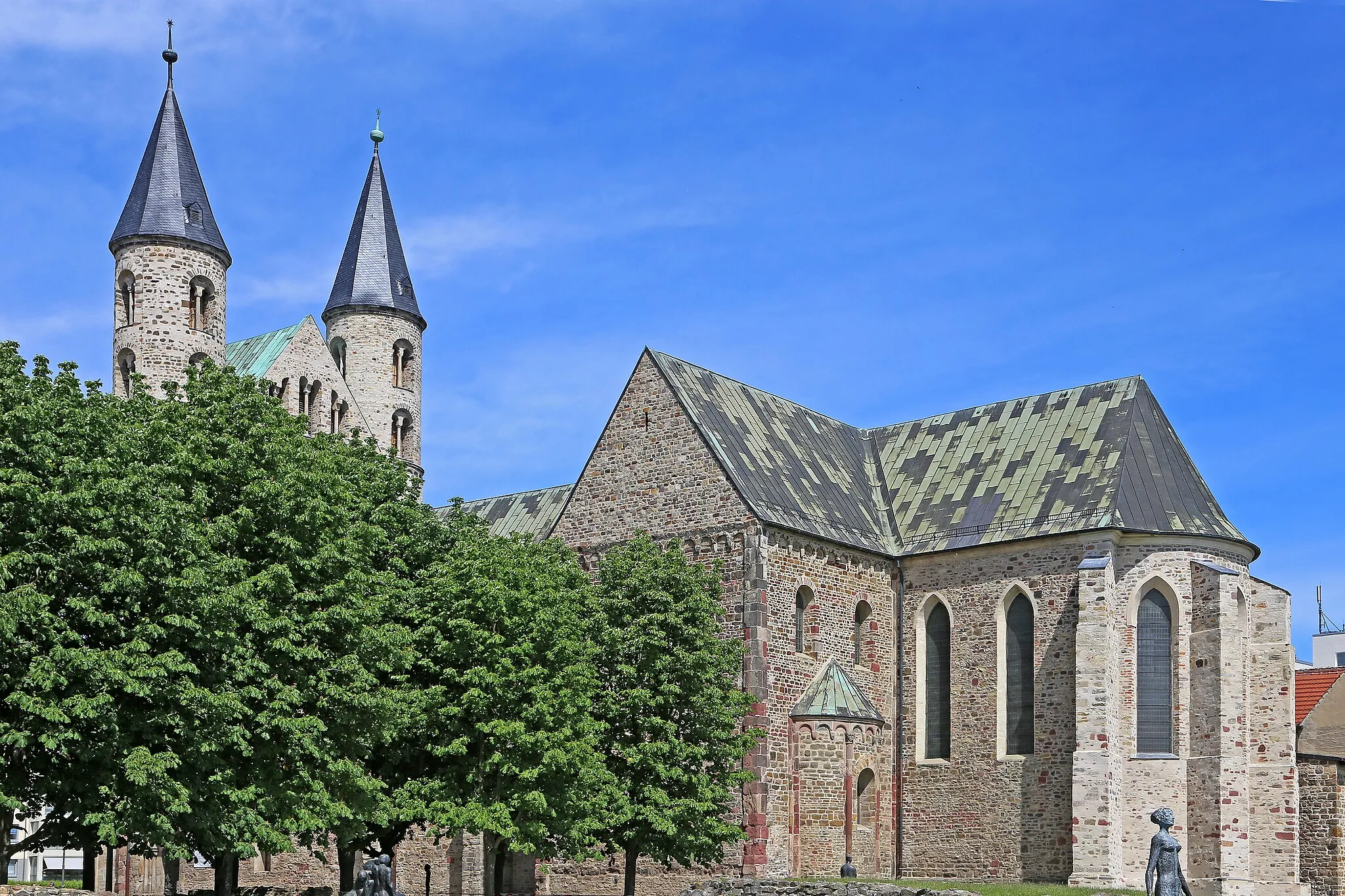 Photo showing: Former monastery church of St. Mary of the Monastery of Our Lady; a medieval monastery in Magdeburg. Today the buildings are heard as an art museum.