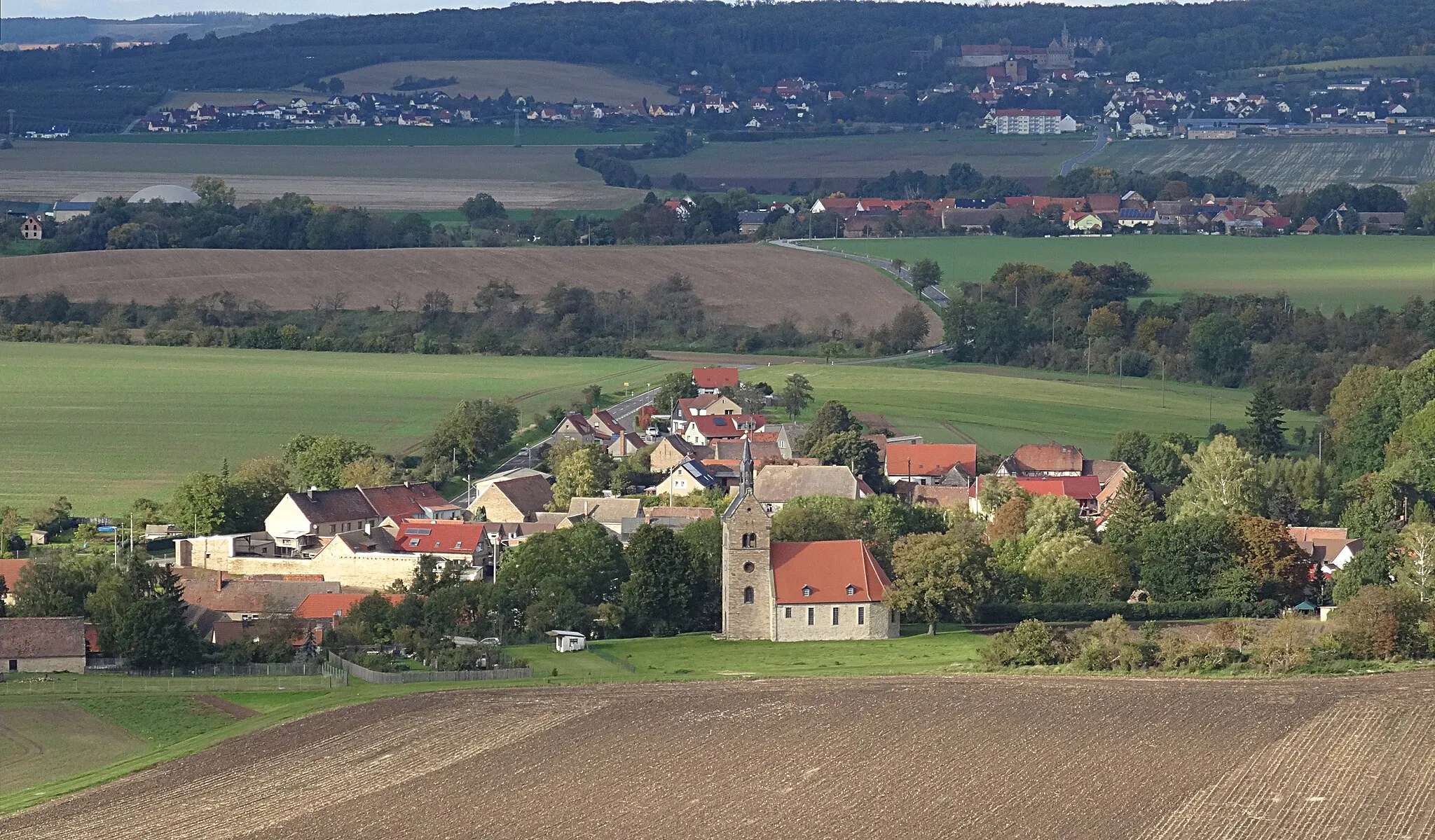 Photo showing: Nienstedt von der Schachthalde Nienstedt gesehen