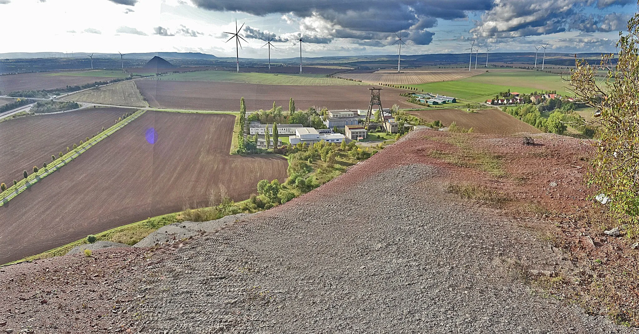 Photo showing: Panoramablick von Südwest bis Nordwest