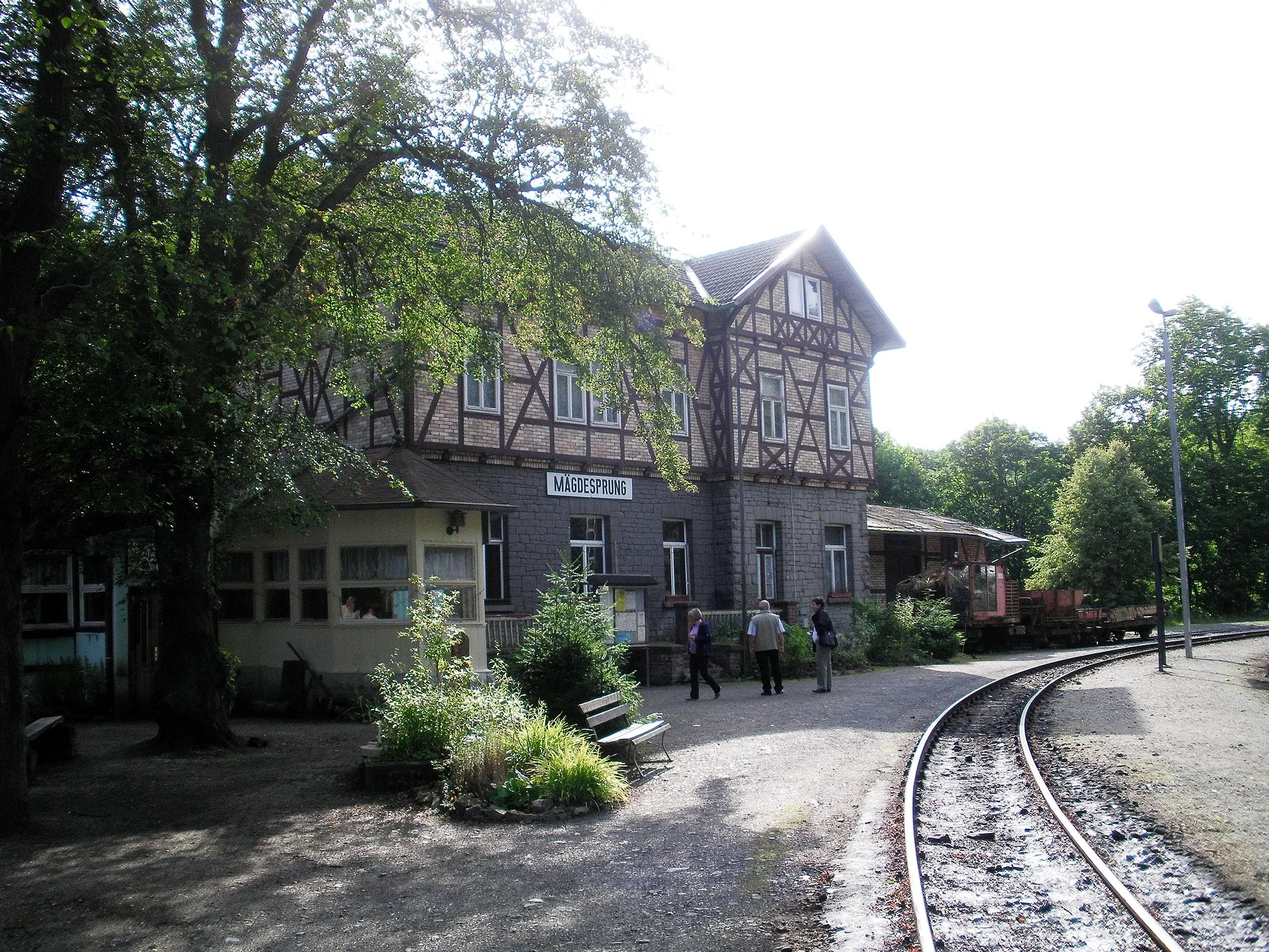 Photo showing: Bahnhof Mägdesprung