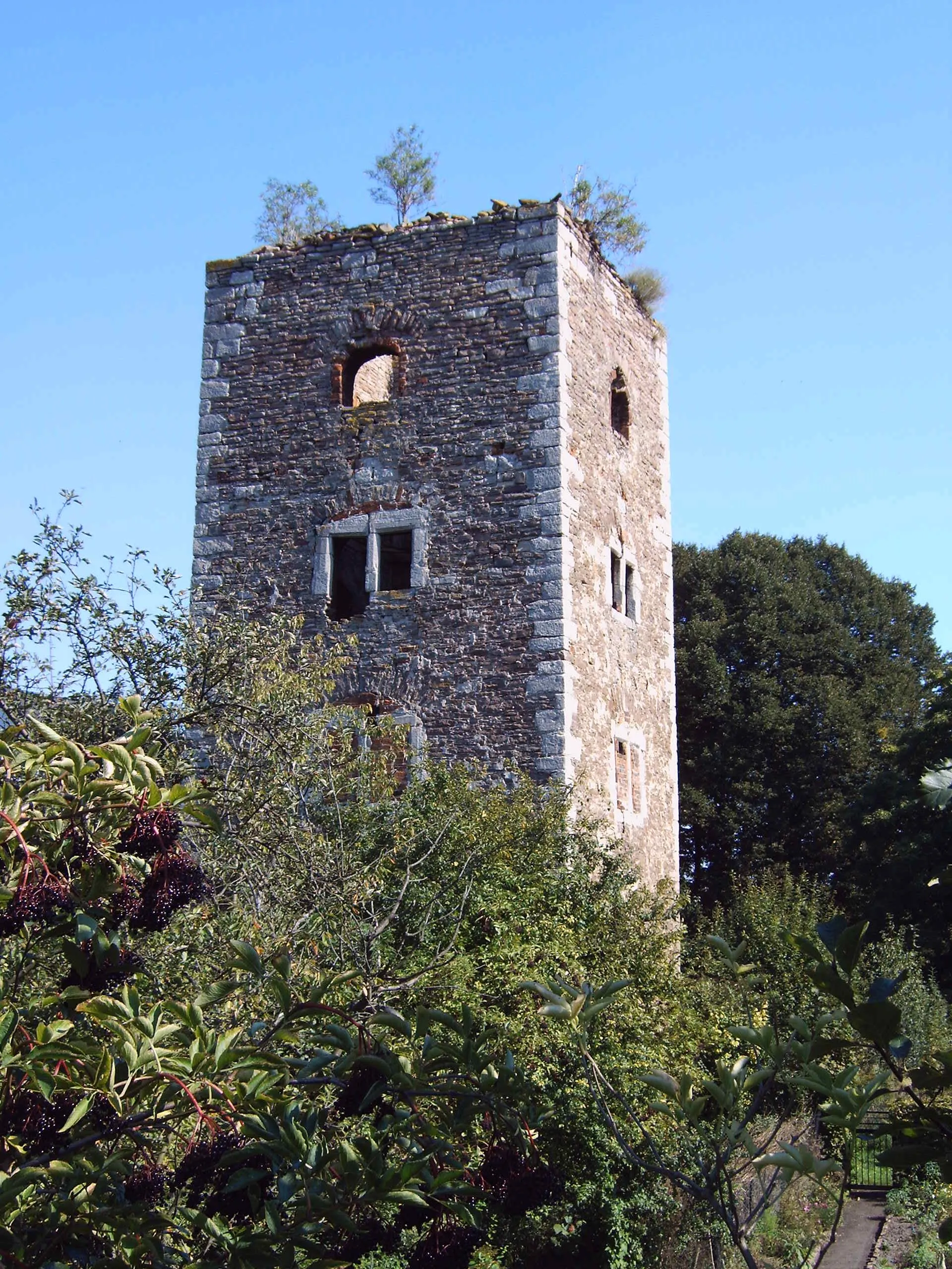 Photo showing: Wohnturm in Benneckenbeck, Westseite, Bild aufgenommen von Benutzer:Olaf2 am 20. September 2005