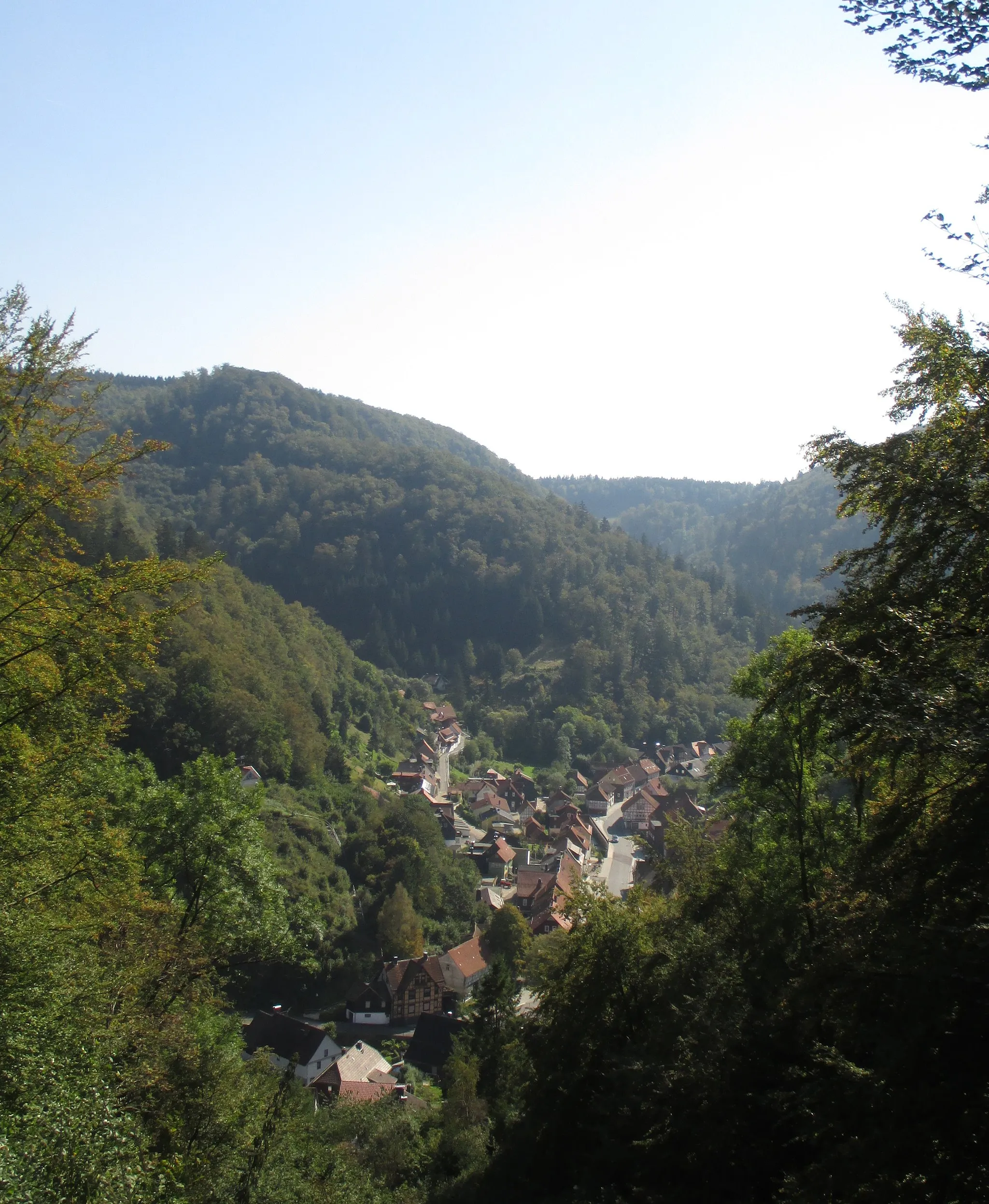 Photo showing: Blick vom Aussichtspunkt Pferdchen bei Zorge