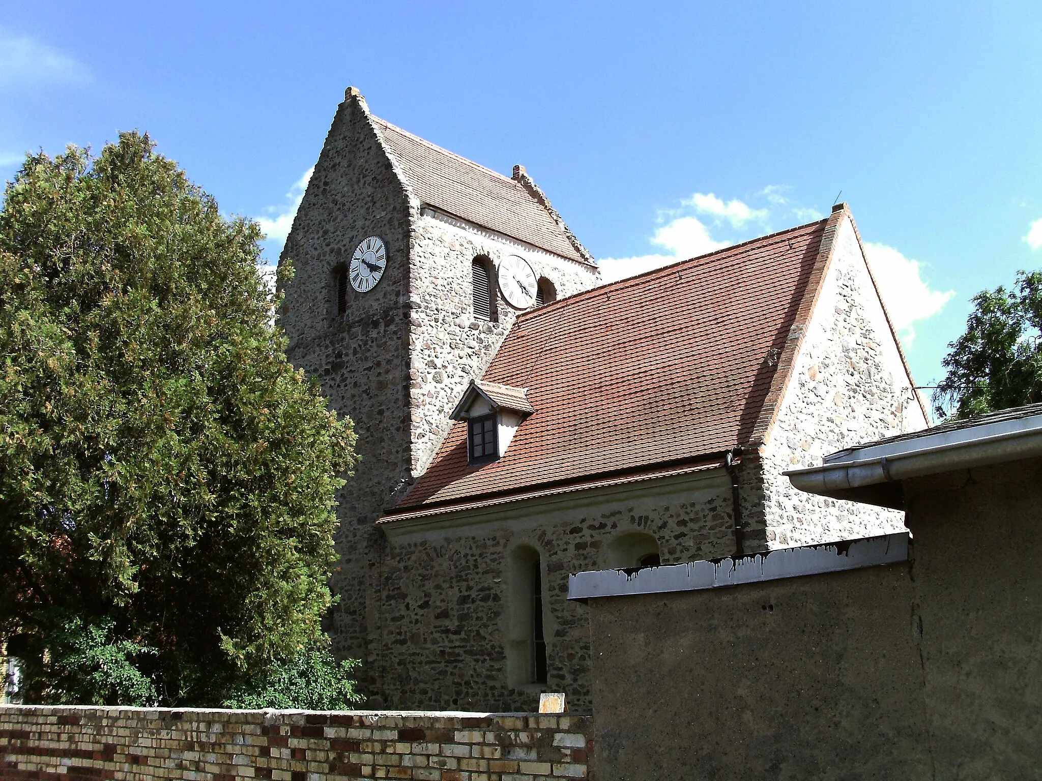 Photo showing: Zaasch church from the north-west (Neukyhna, Nordsachsen district, Saxony)