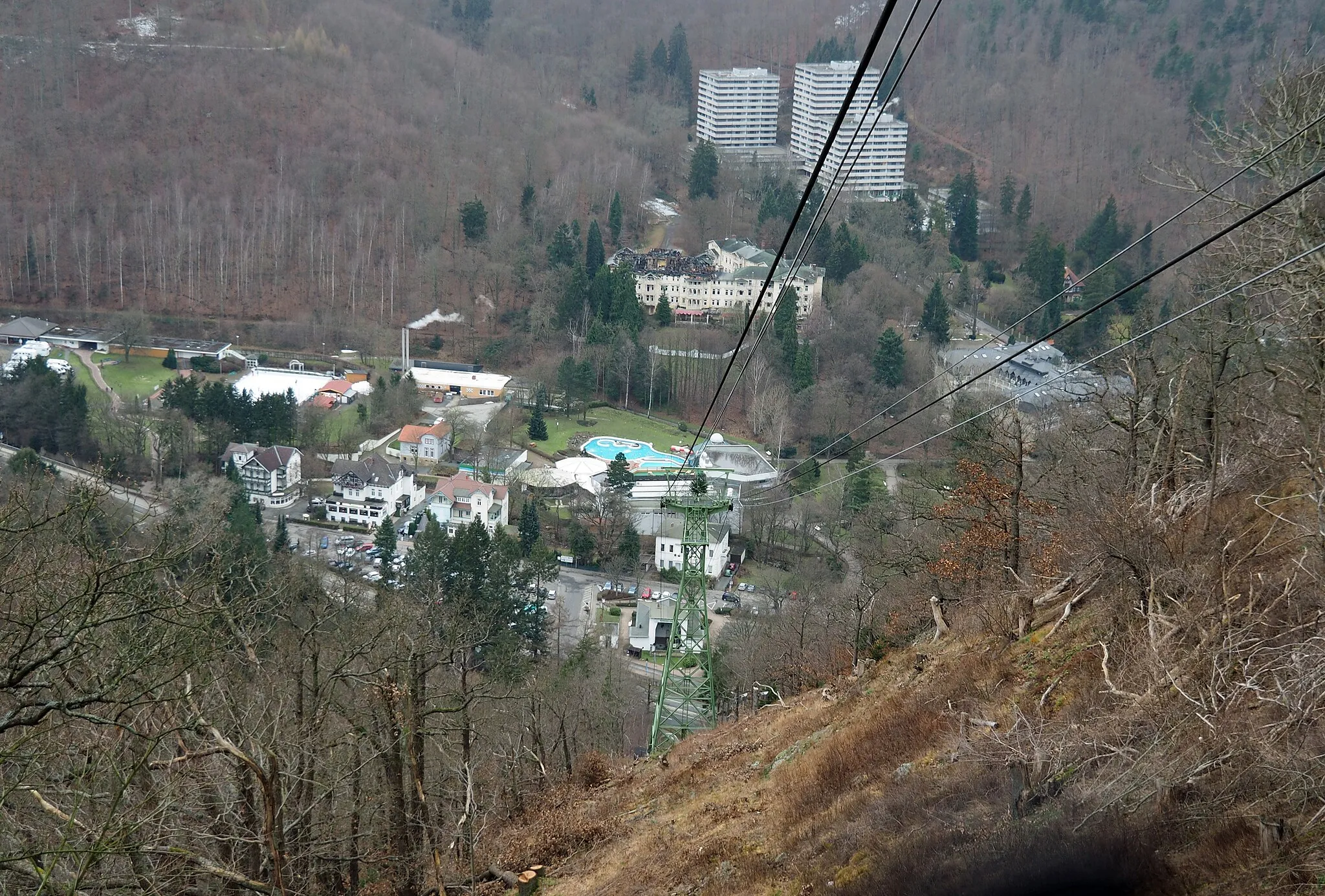 Photo showing: Blick vom Großen Burgberg auf Bad Harzburg