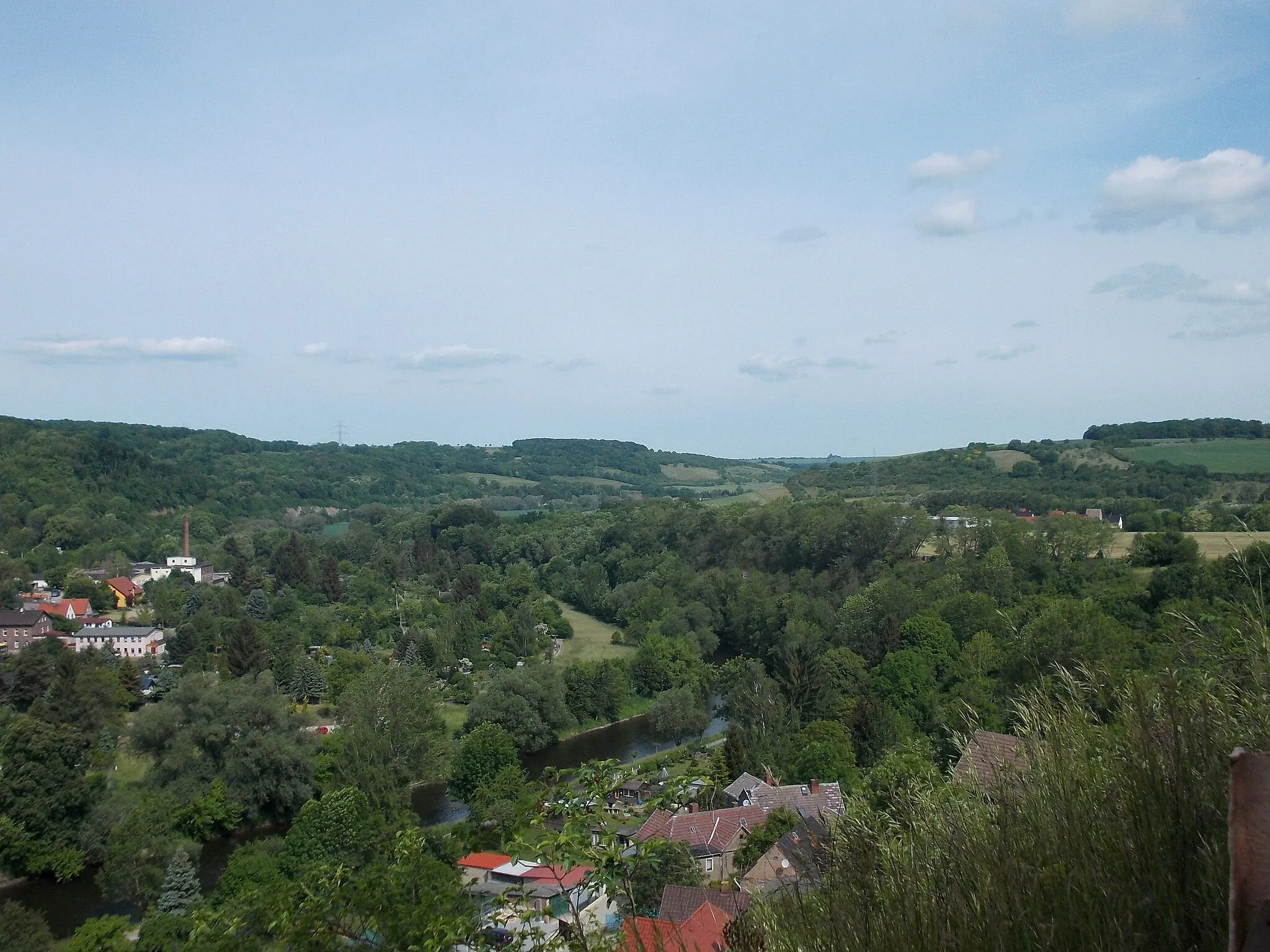 Photo showing: View from Wachtberg hill in Camburg (Dornburg-Camburg, Saale-Holzland-Kreis, Thuringia)
