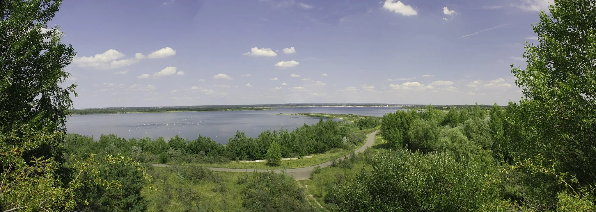 Photo showing: Seelhausener lake, seen from the village Sausedlitz.