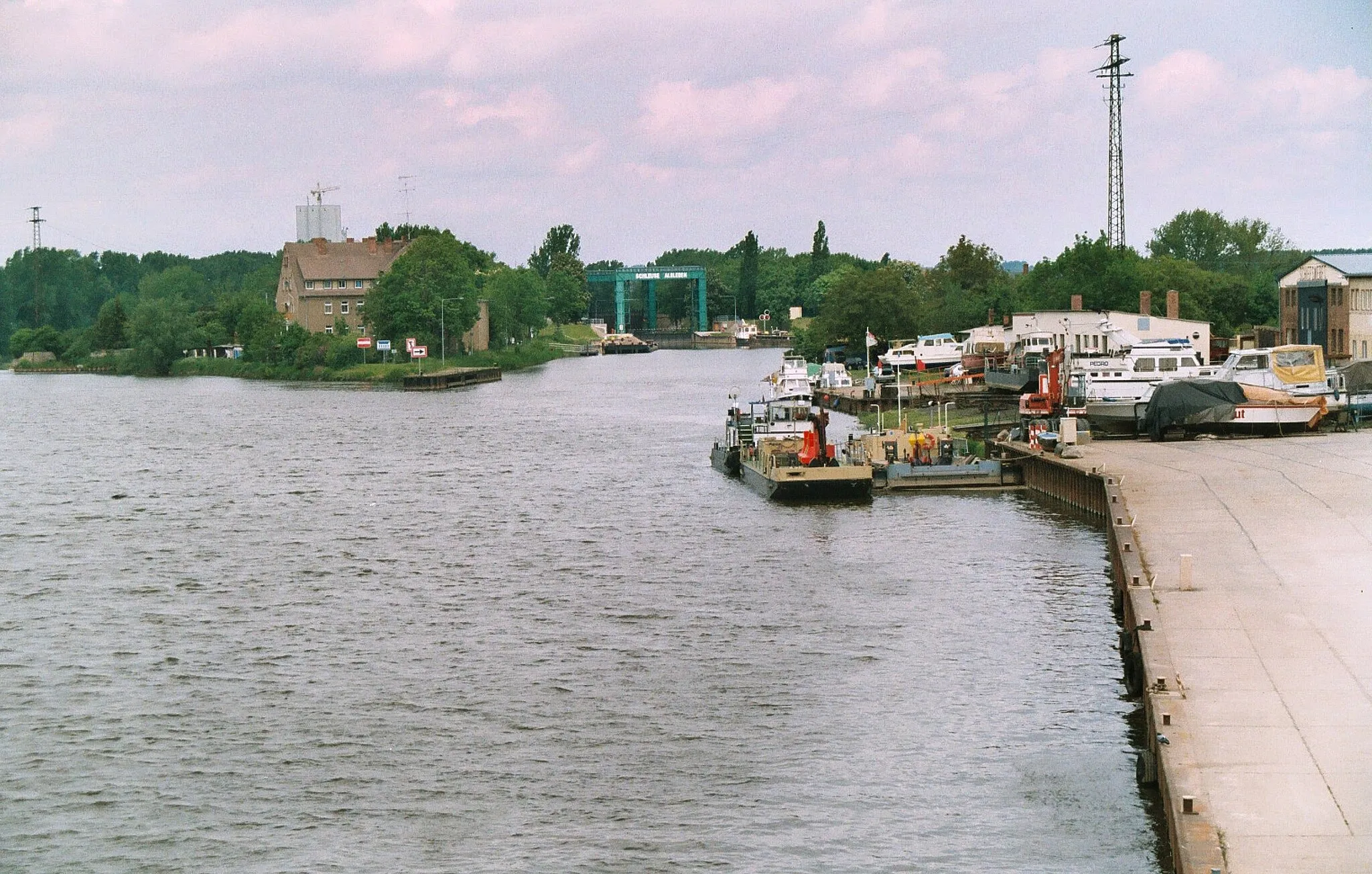 Photo showing: Mukrena (Könnern), the river port