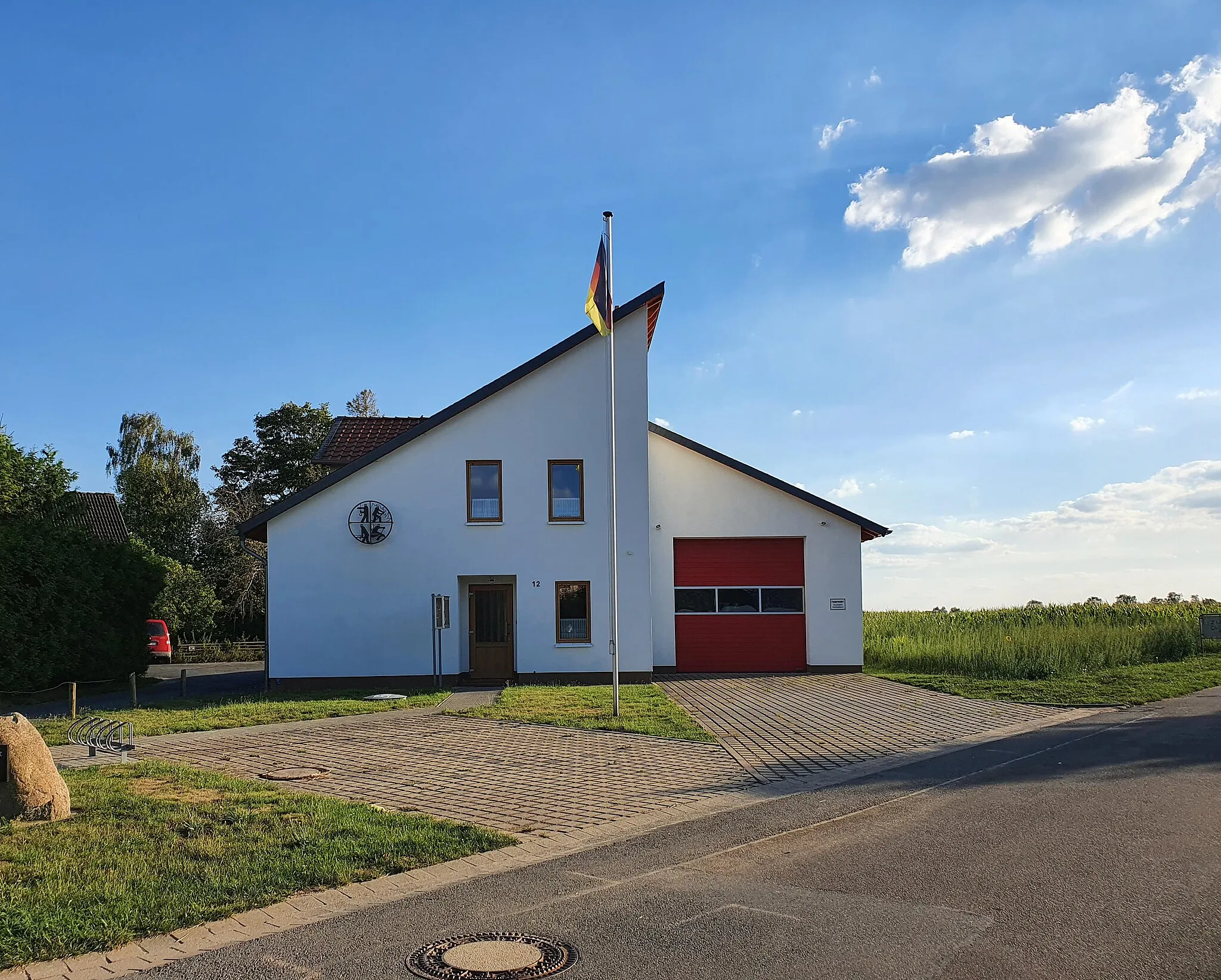 Photo showing: Neues Gebäude der Ortsfeuerwehr Glentorf (Königslutter am Elm)