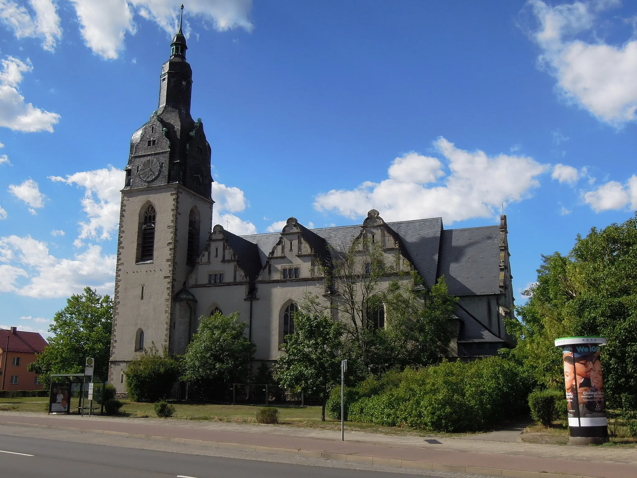 Photo showing: Christuskirche Wittenberg -Südsüdostansicht- im Juli 2022