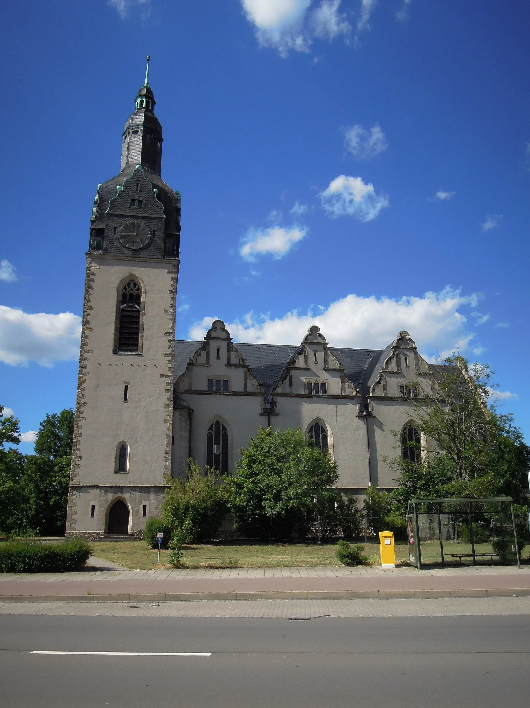 Photo showing: Christuskirche Wittenberg -Südansicht hochkant- im Juli 2022