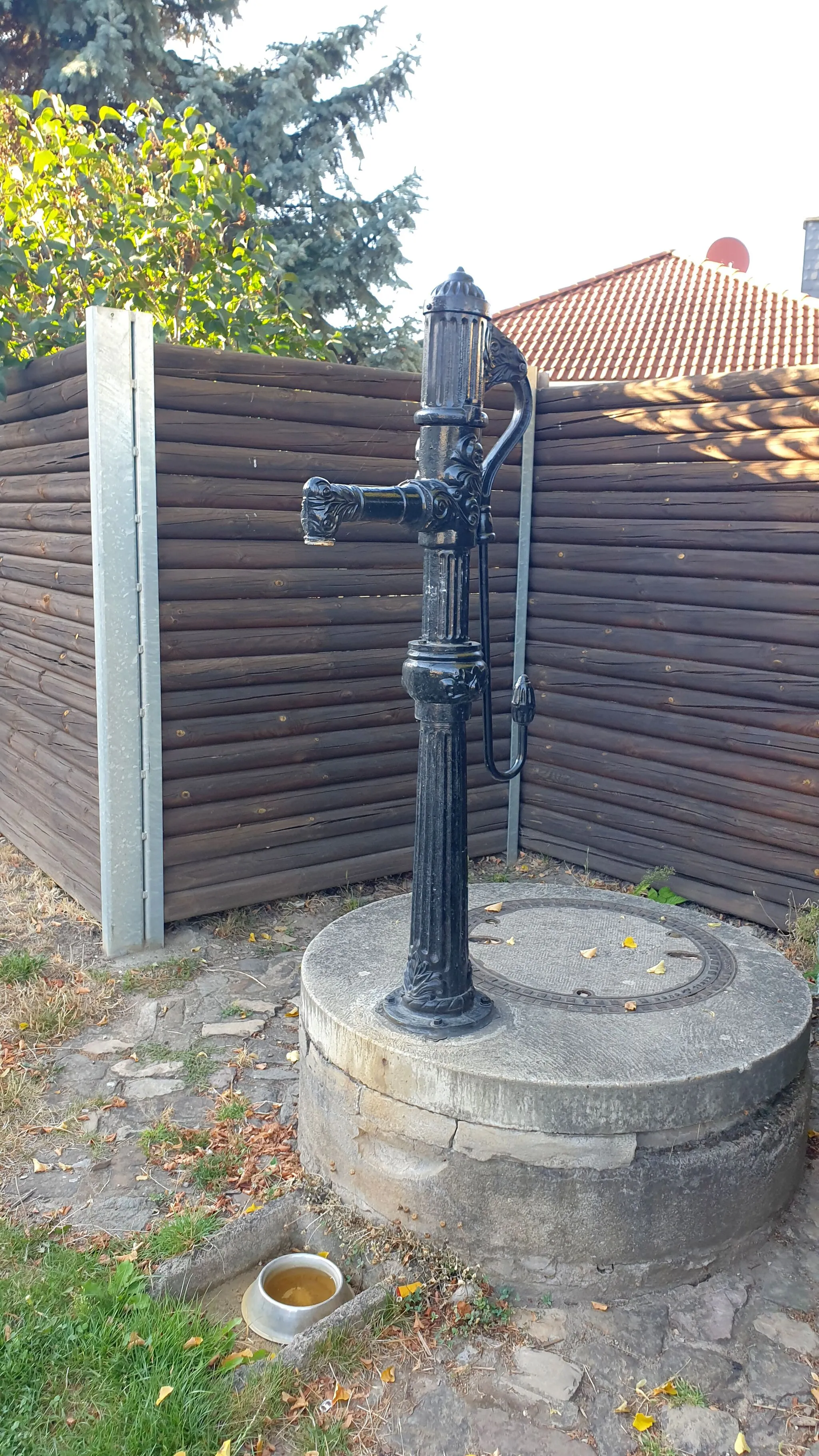 Photo showing: Öffentliche Pumpe in der Dietrichstraße, Magdeburg
Typ: Alte Gößnitzer