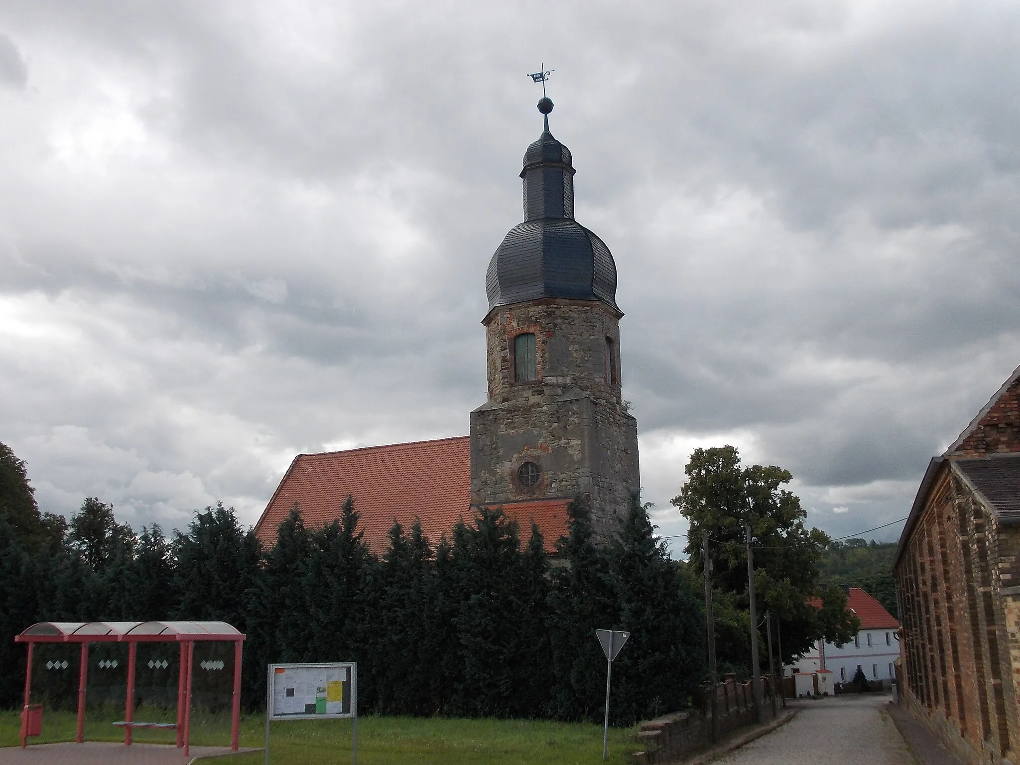 Photo showing: Oberklobikau church (Bad Lauchstädt, district of Saalekreis, Saxony-Anhalt)